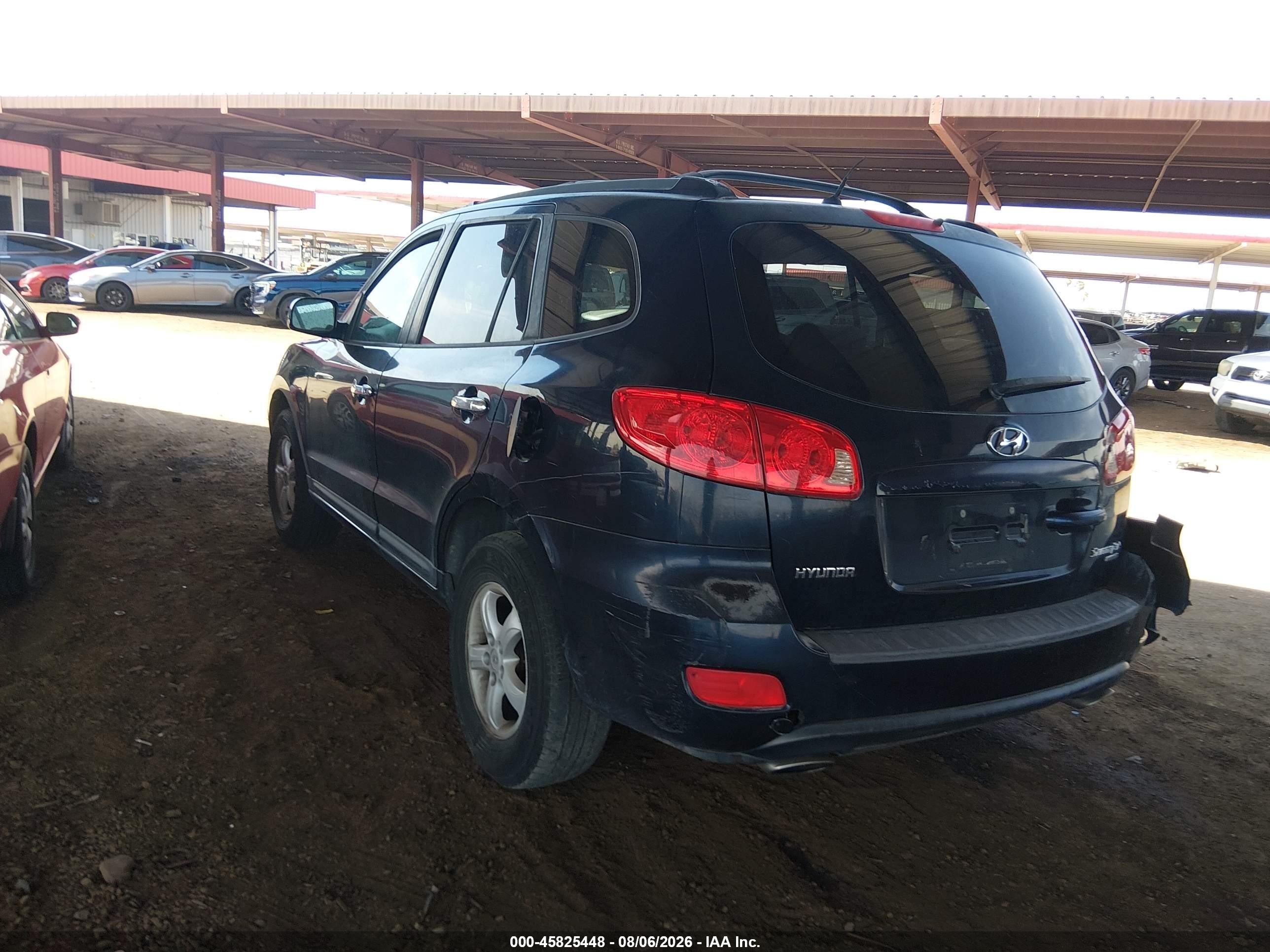 2007 Hyundai Santa Fe Gls Синий vin: 5NMSG73D57H060894