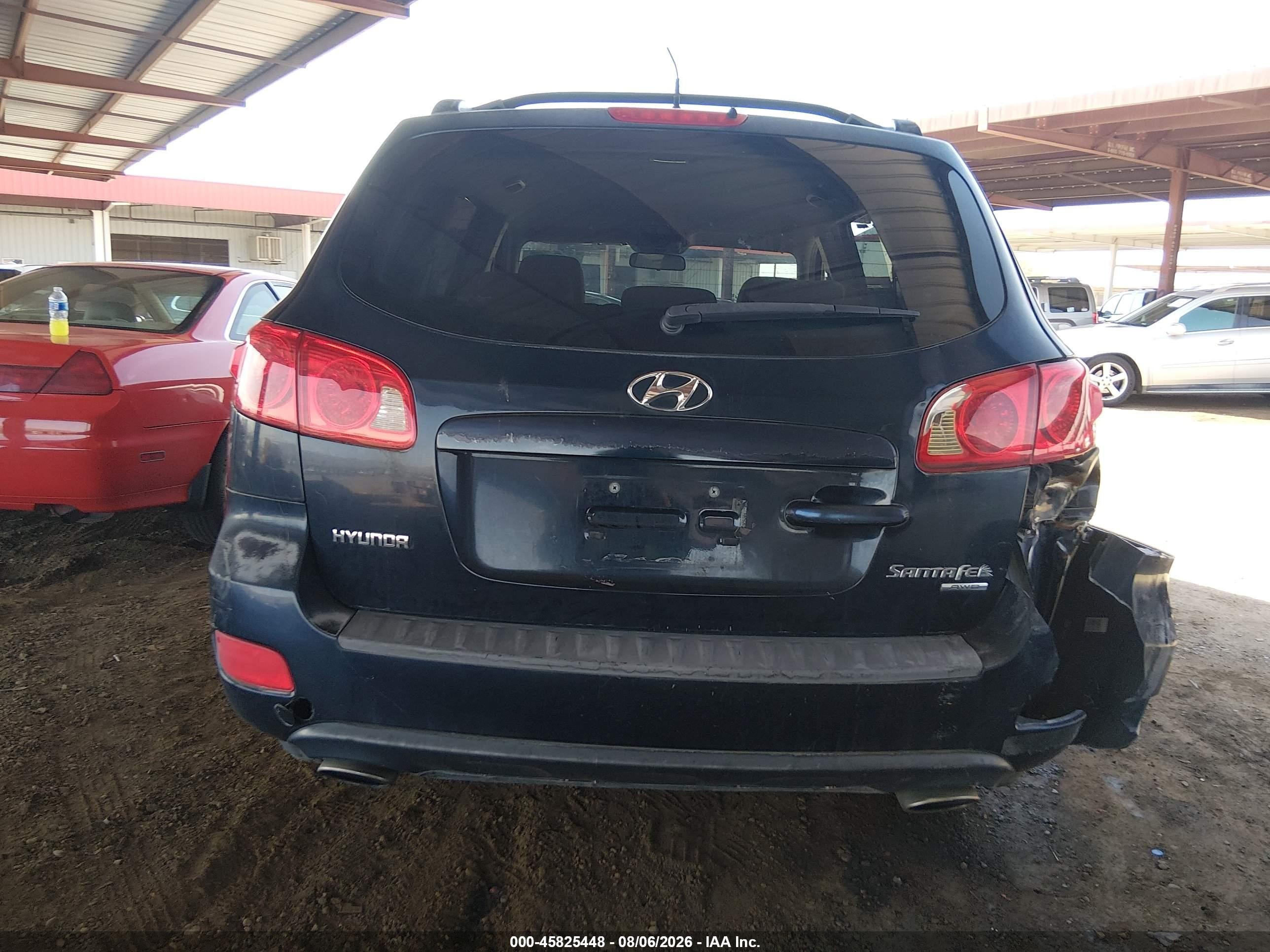 2007 Hyundai Santa Fe Gls Синий vin: 5NMSG73D57H060894