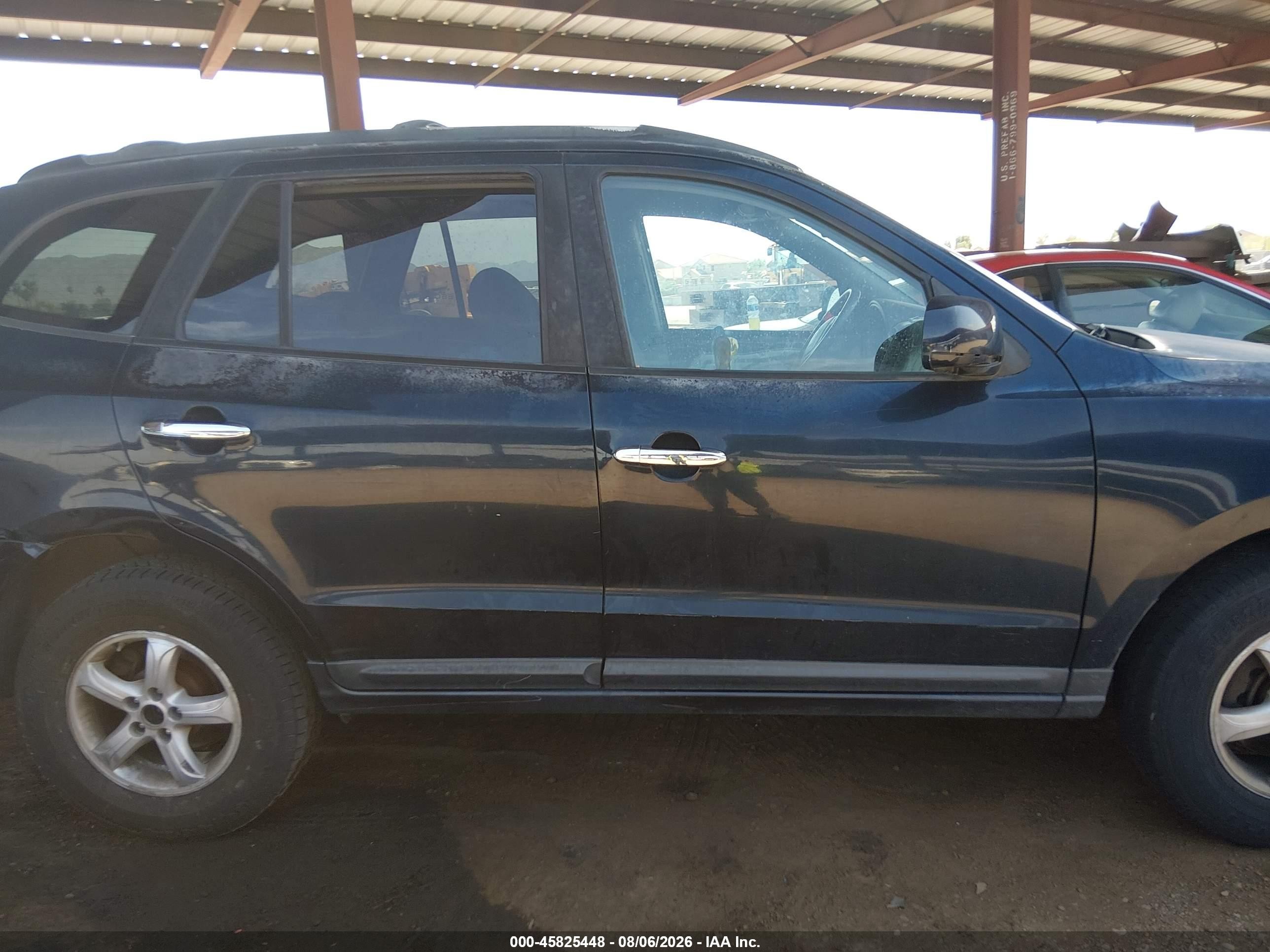 2007 Hyundai Santa Fe Gls Синий vin: 5NMSG73D57H060894