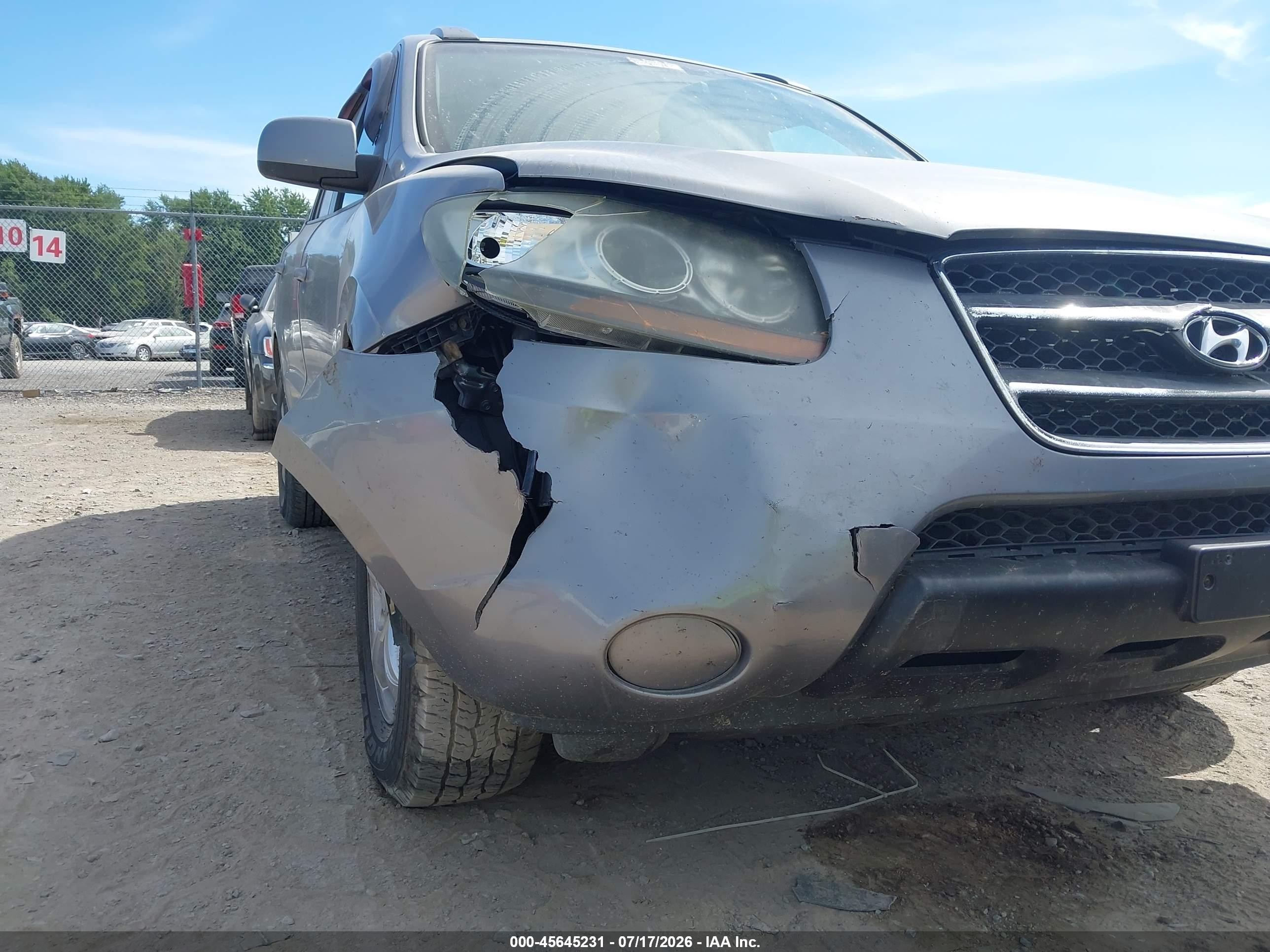 2007 Hyundai Santa Fe Gls Серебряный vin: 5NMSG73D57H083382