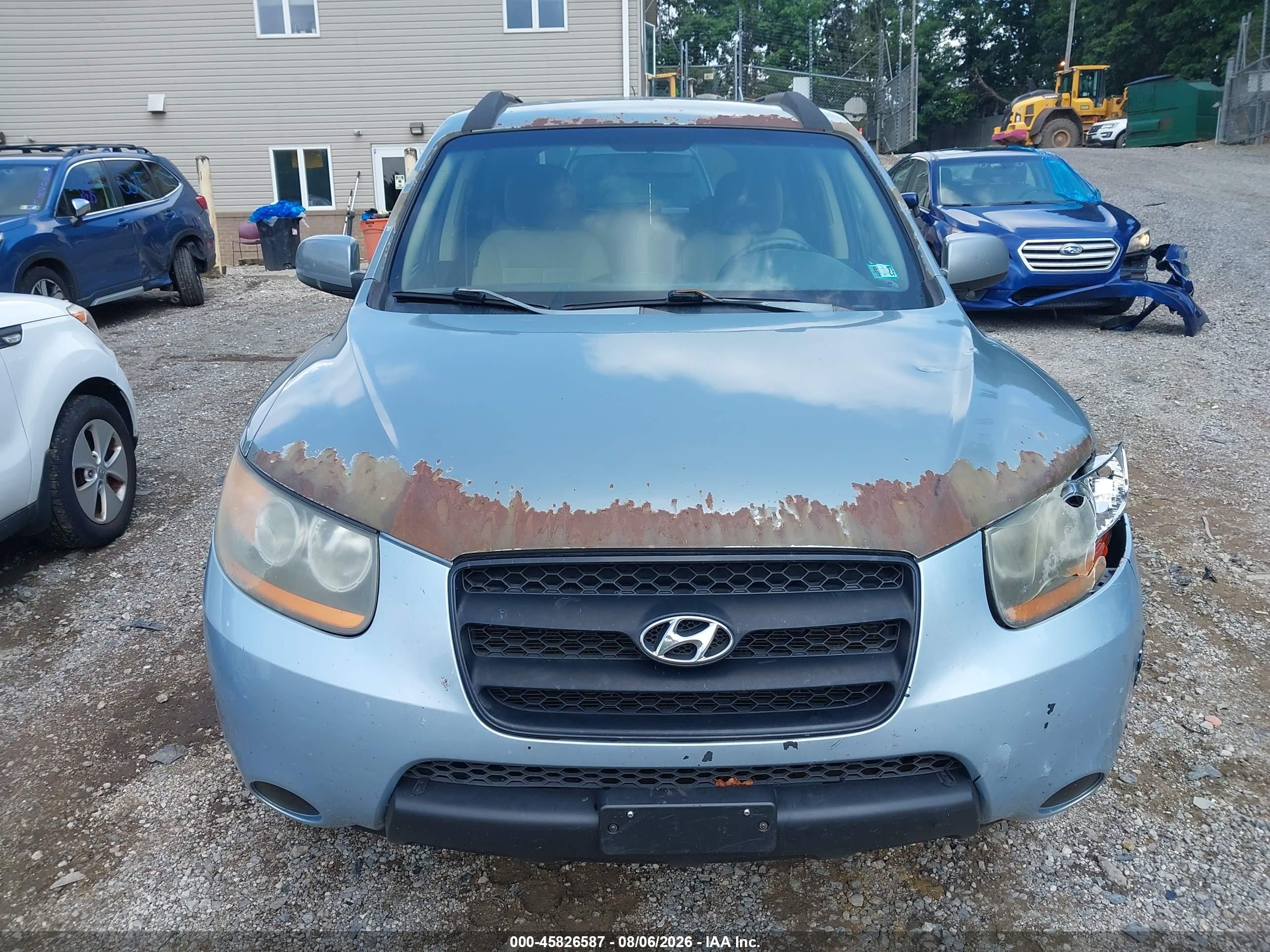 2008 Hyundai Santa Fe Gls Silver vin: 5NMSG73D58H206972