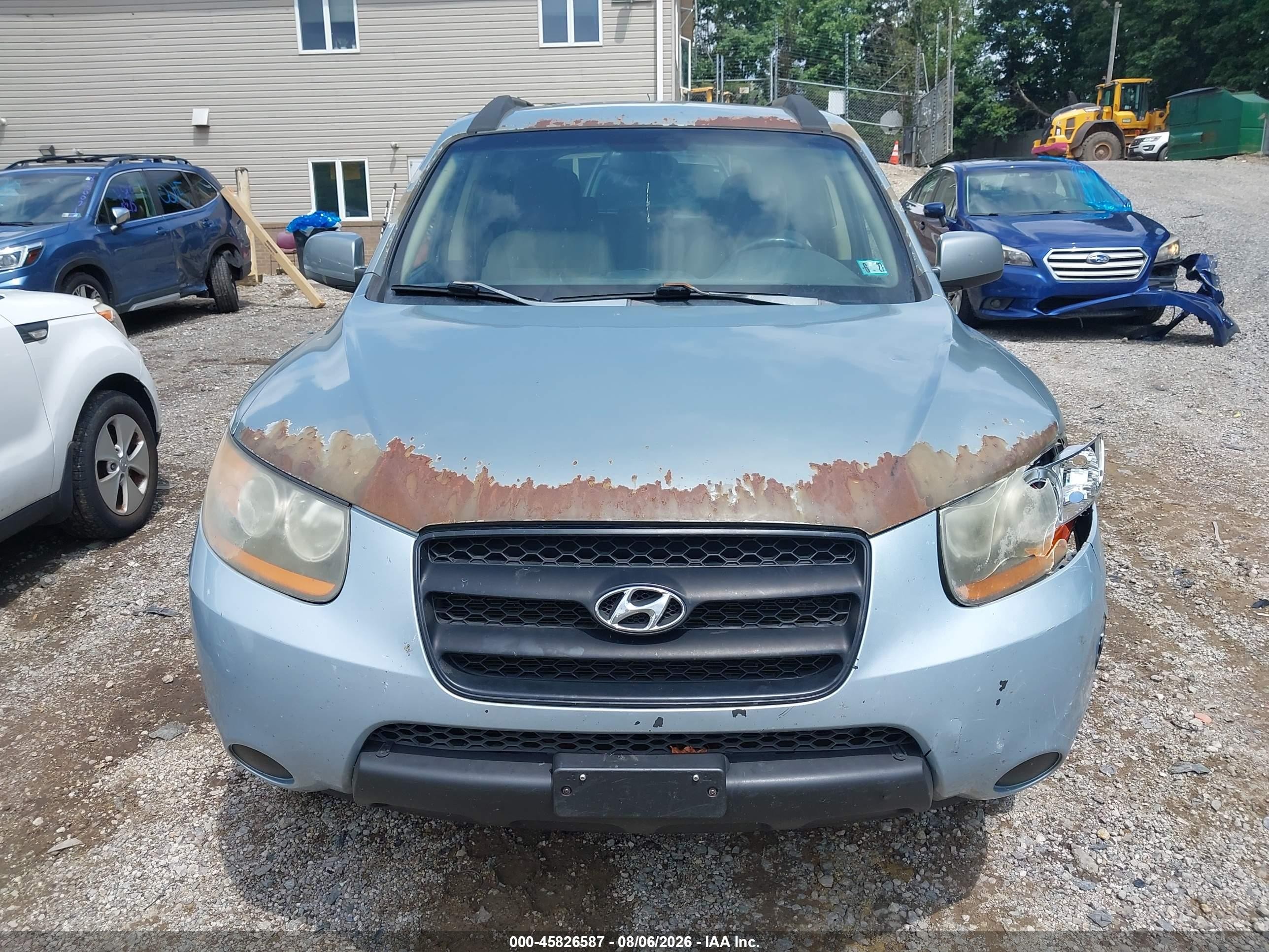 2008 Hyundai Santa Fe Gls Silver vin: 5NMSG73D58H206972