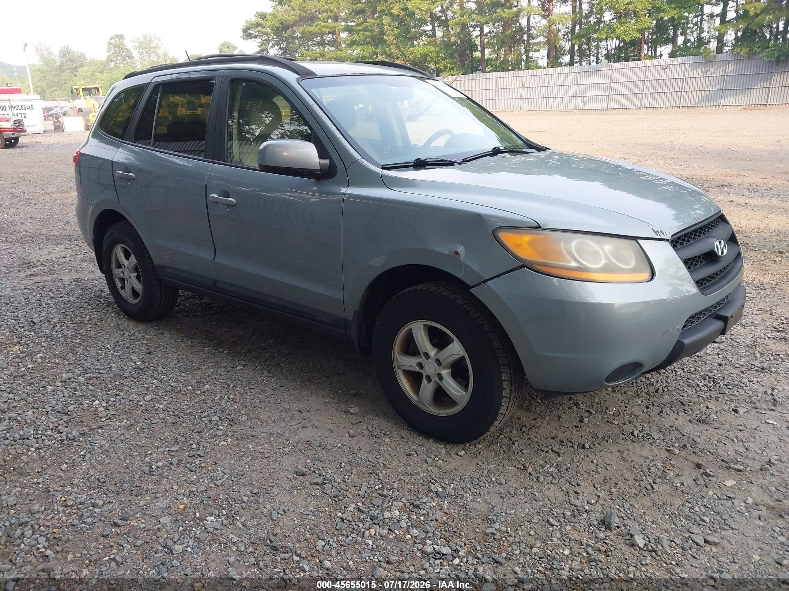 2008 Hyundai Santa Fe Gls Blue vin: 5NMSG73D58H212304