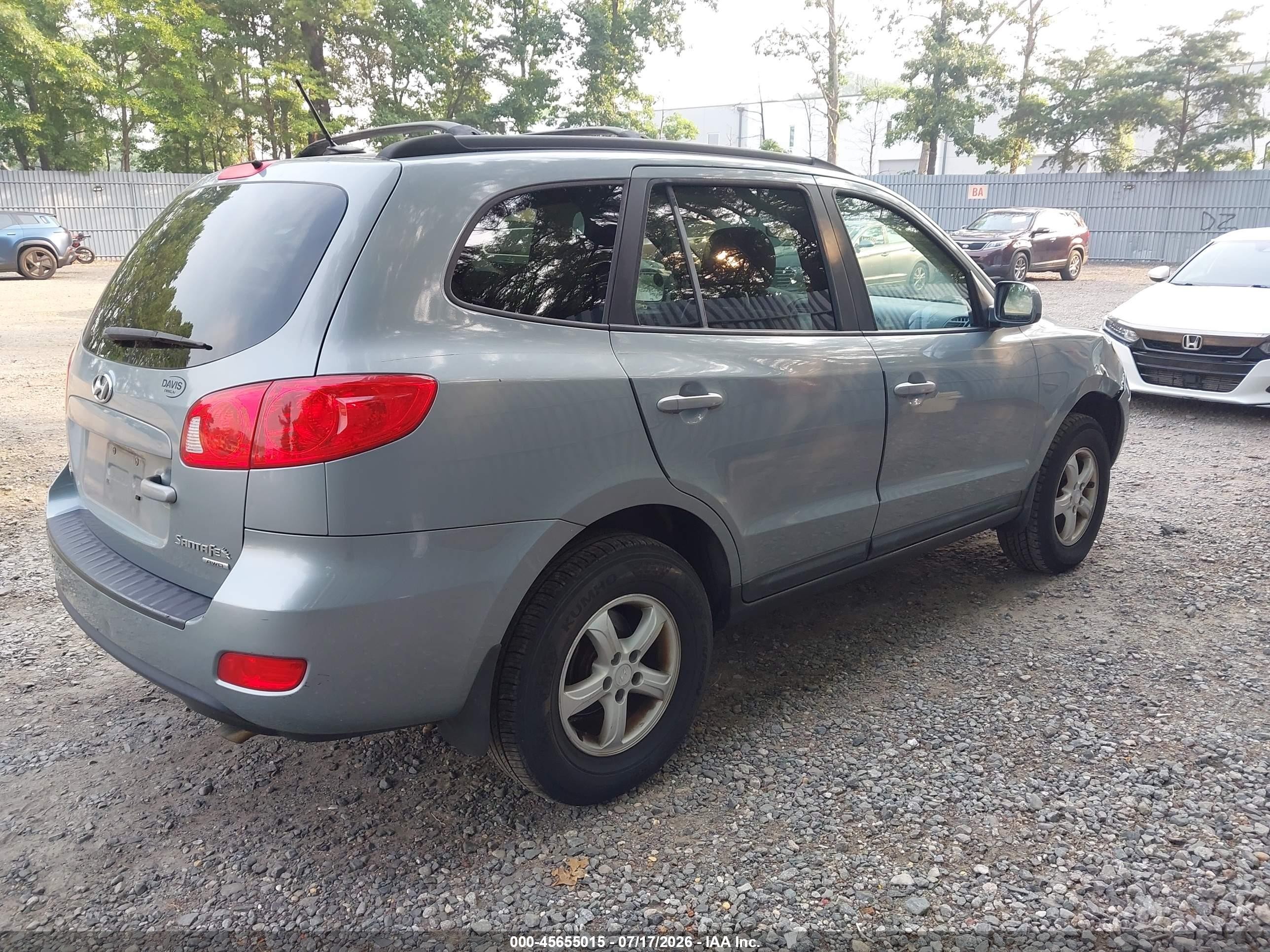 2008 Hyundai Santa Fe Gls Blue vin: 5NMSG73D58H212304