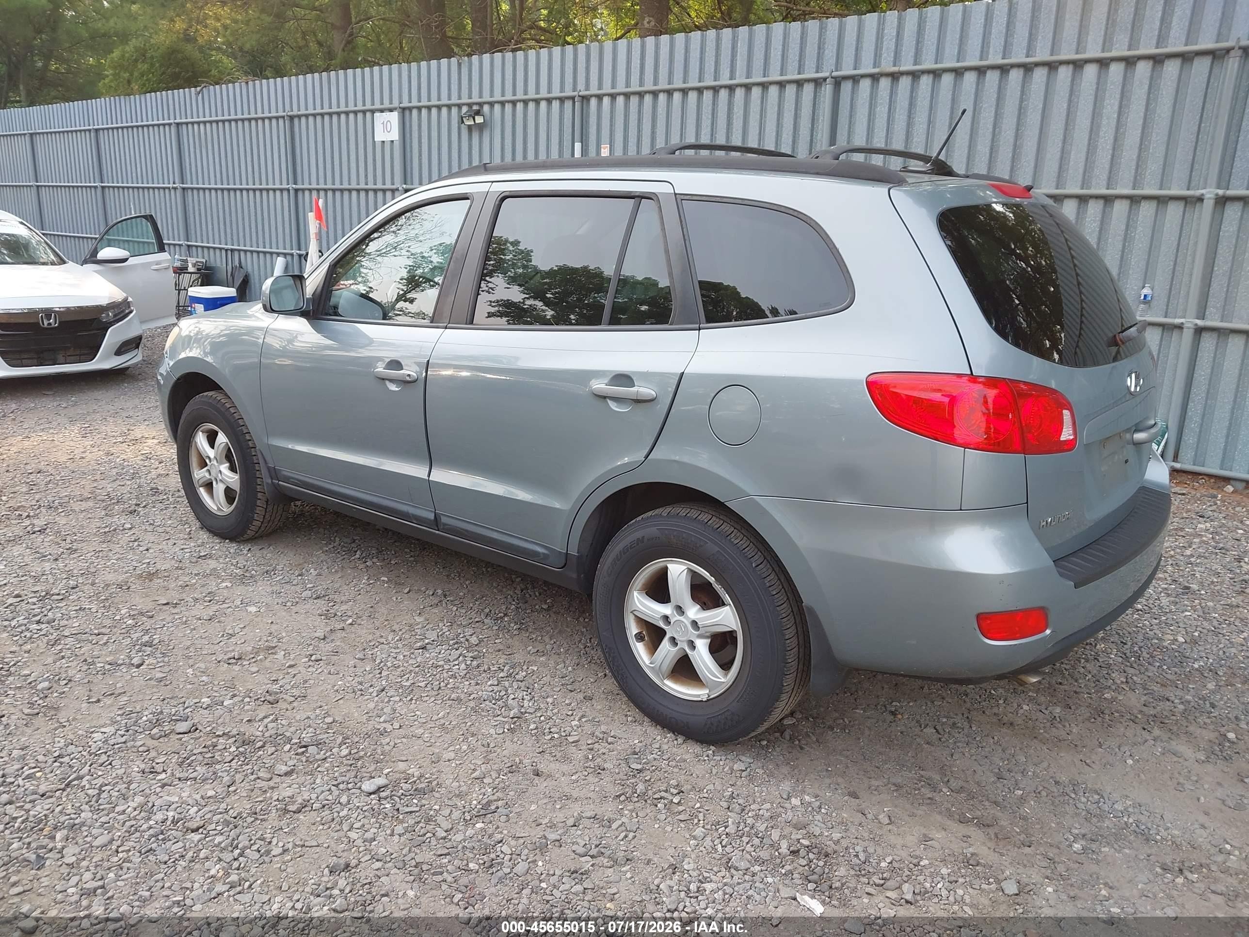 2008 Hyundai Santa Fe Gls Blue vin: 5NMSG73D58H212304