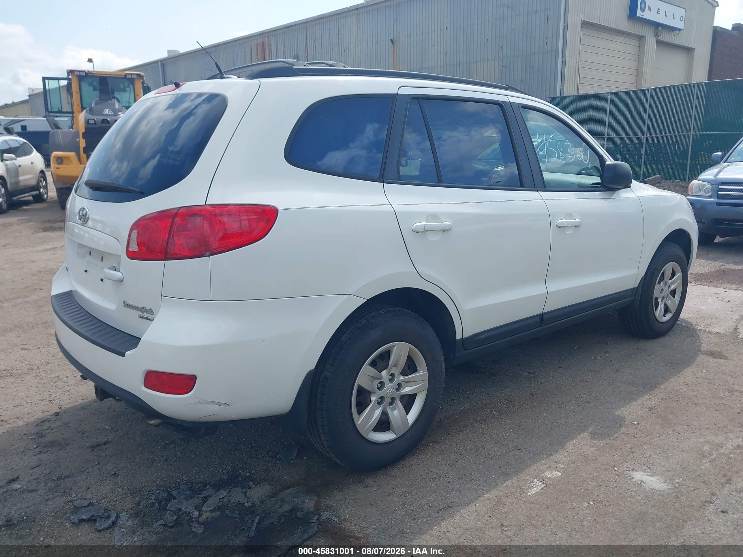 2009 Hyundai Santa Fe Gls Белый vin: 5NMSG73D59H266154