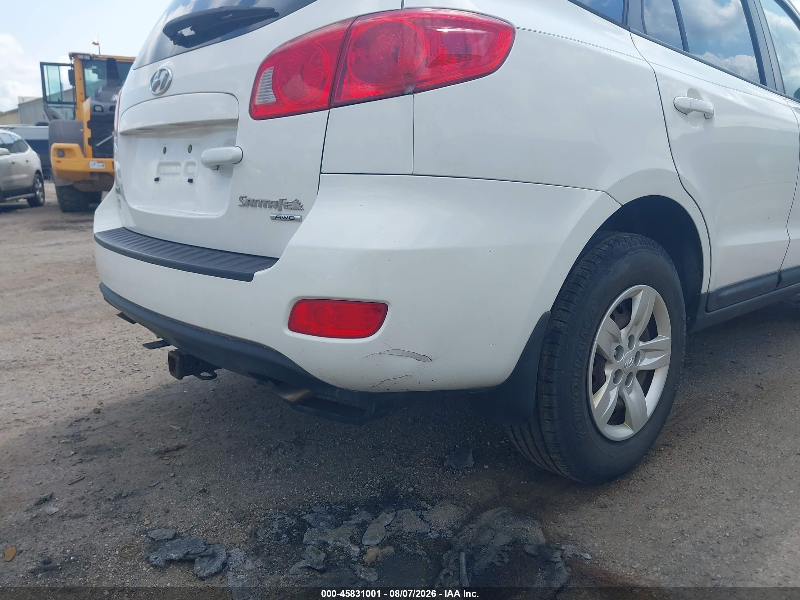 2009 Hyundai Santa Fe Gls Белый vin: 5NMSG73D59H266154