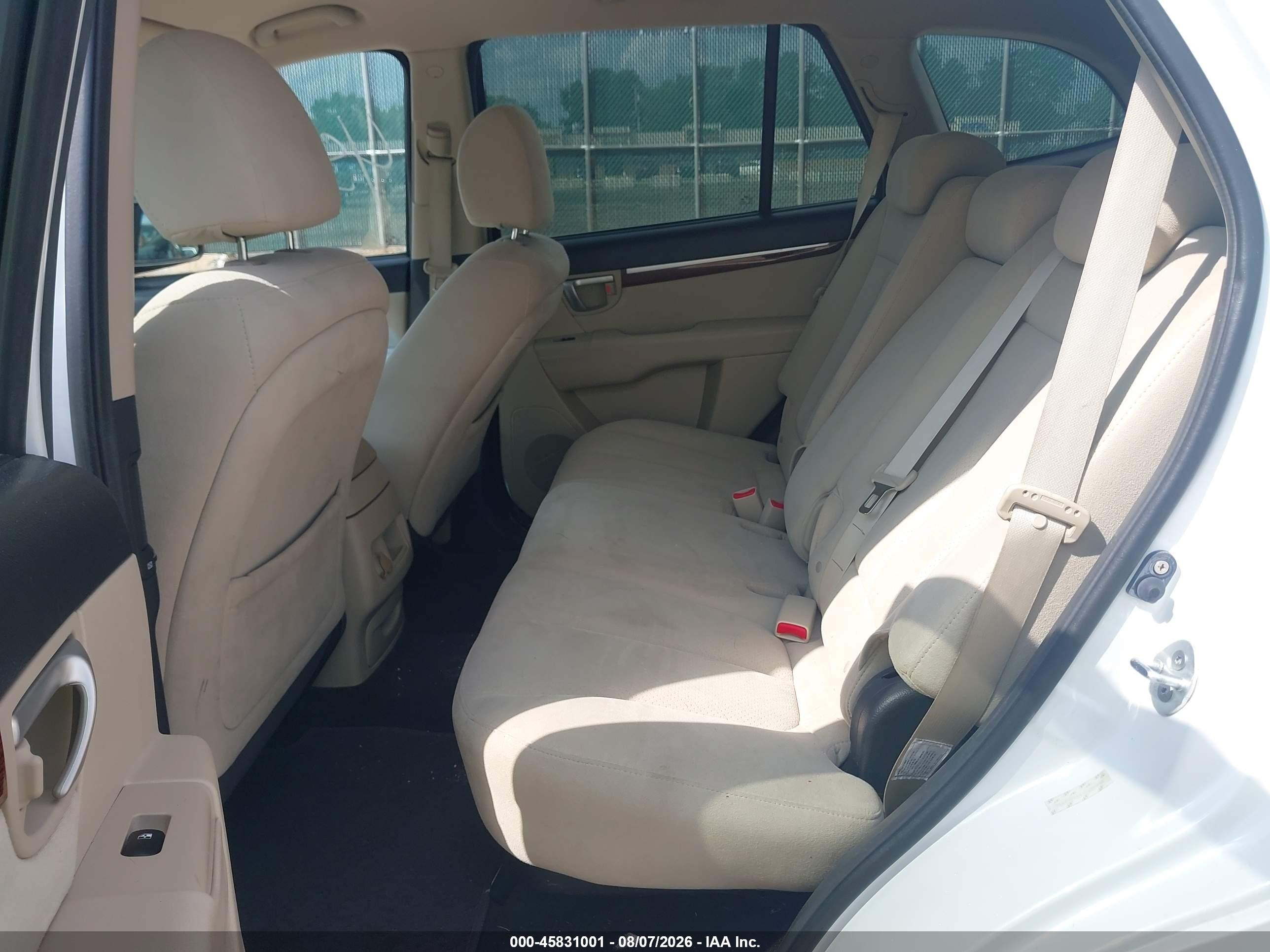 2009 Hyundai Santa Fe Gls Белый vin: 5NMSG73D59H266154
