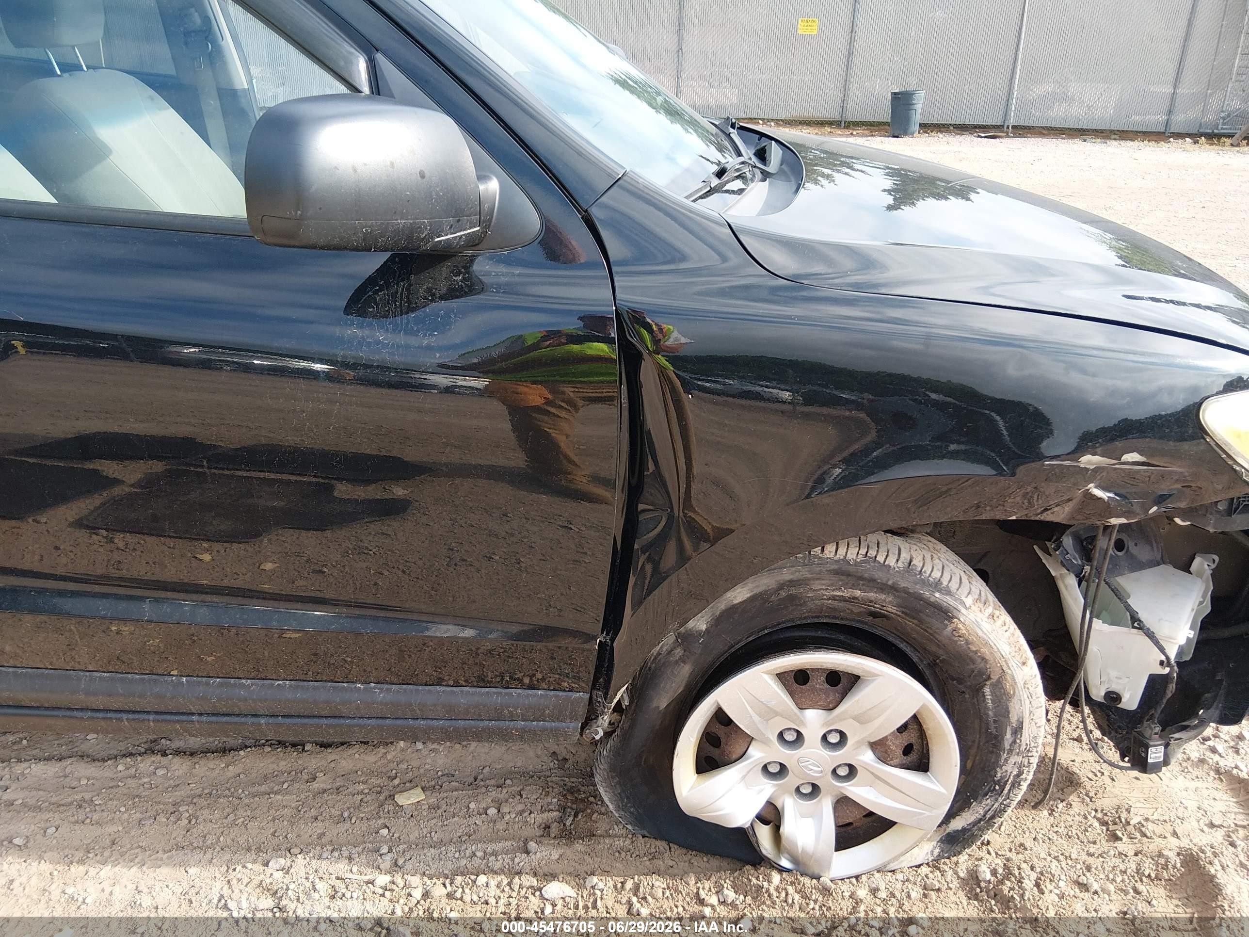 2009 Hyundai Santa Fe Gls Black vin: 5NMSG73D59H304451