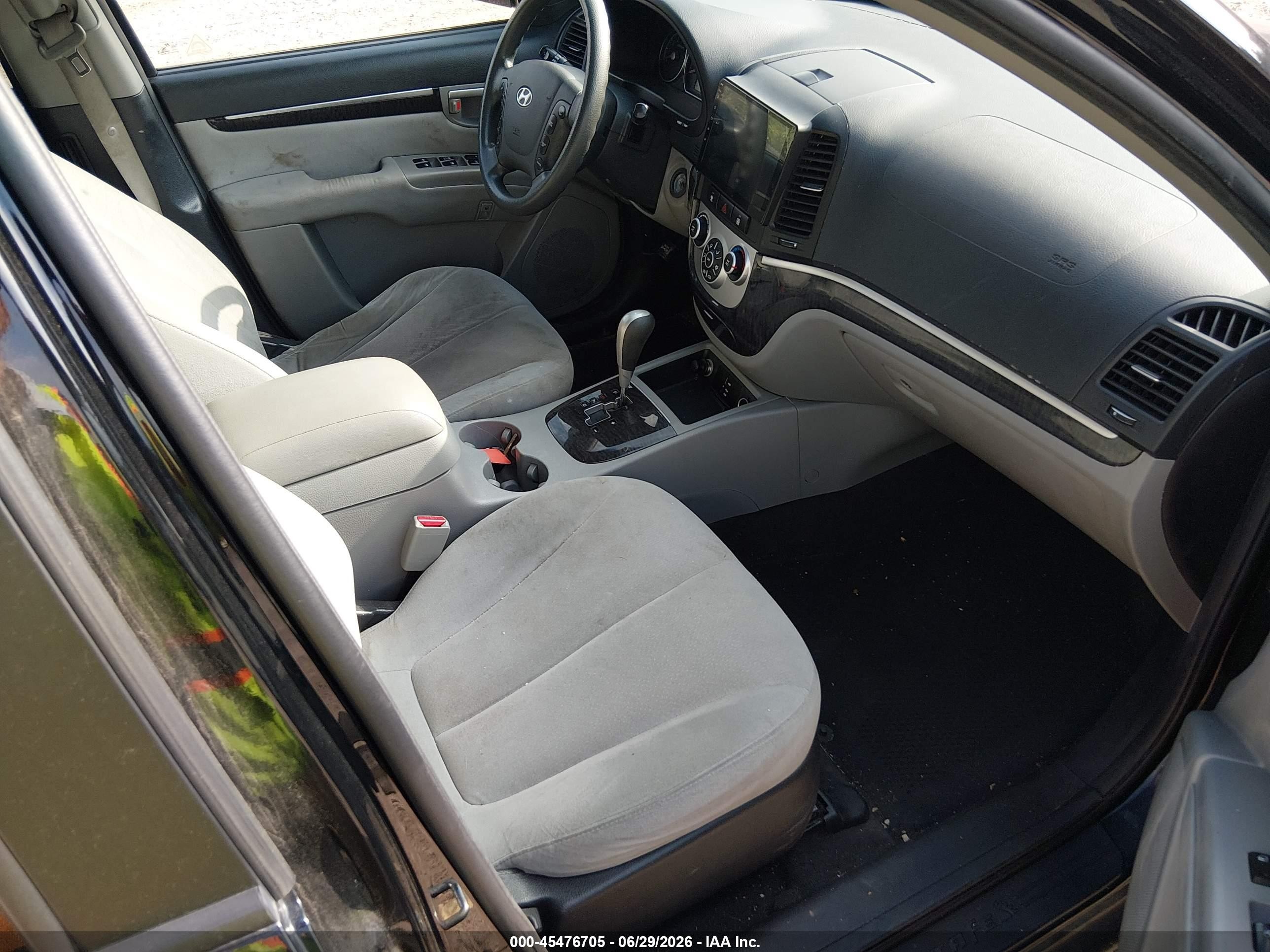 2009 Hyundai Santa Fe Gls Black vin: 5NMSG73D59H304451