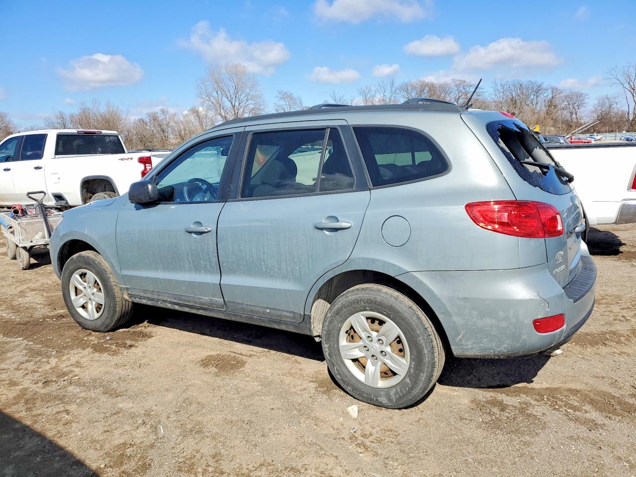 2009 Hyundai Santa Fe Gray vin: 5NMSG73D59H322223