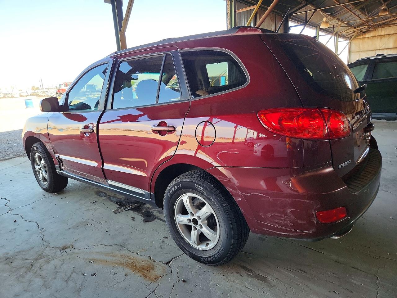 2007 Hyundai Santa Fe Gls Burgundy vin: 5NMSG73D67H076859