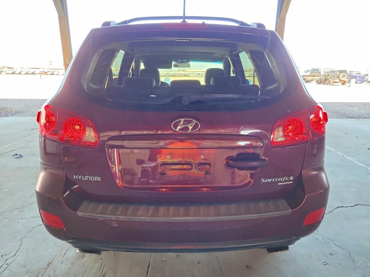 2007 Hyundai Santa Fe Gls Burgundy vin: 5NMSG73D67H076859