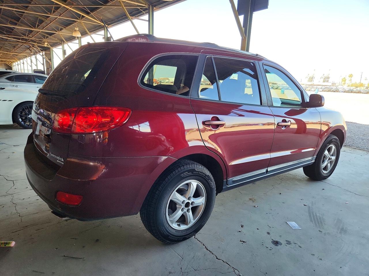 2007 Hyundai Santa Fe Gls Burgundy vin: 5NMSG73D67H076859