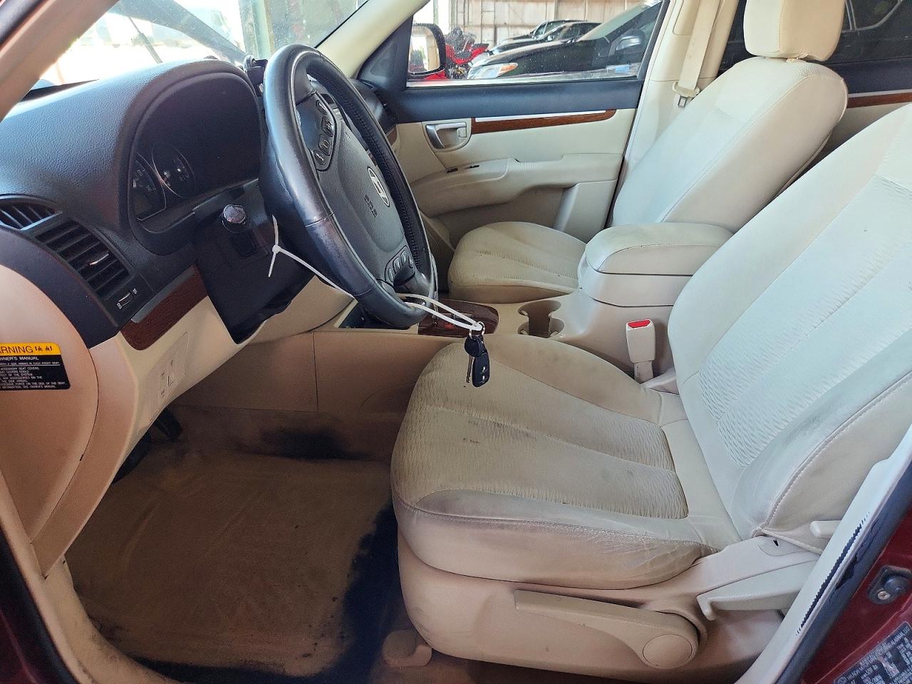 2007 Hyundai Santa Fe Gls Burgundy vin: 5NMSG73D67H076859