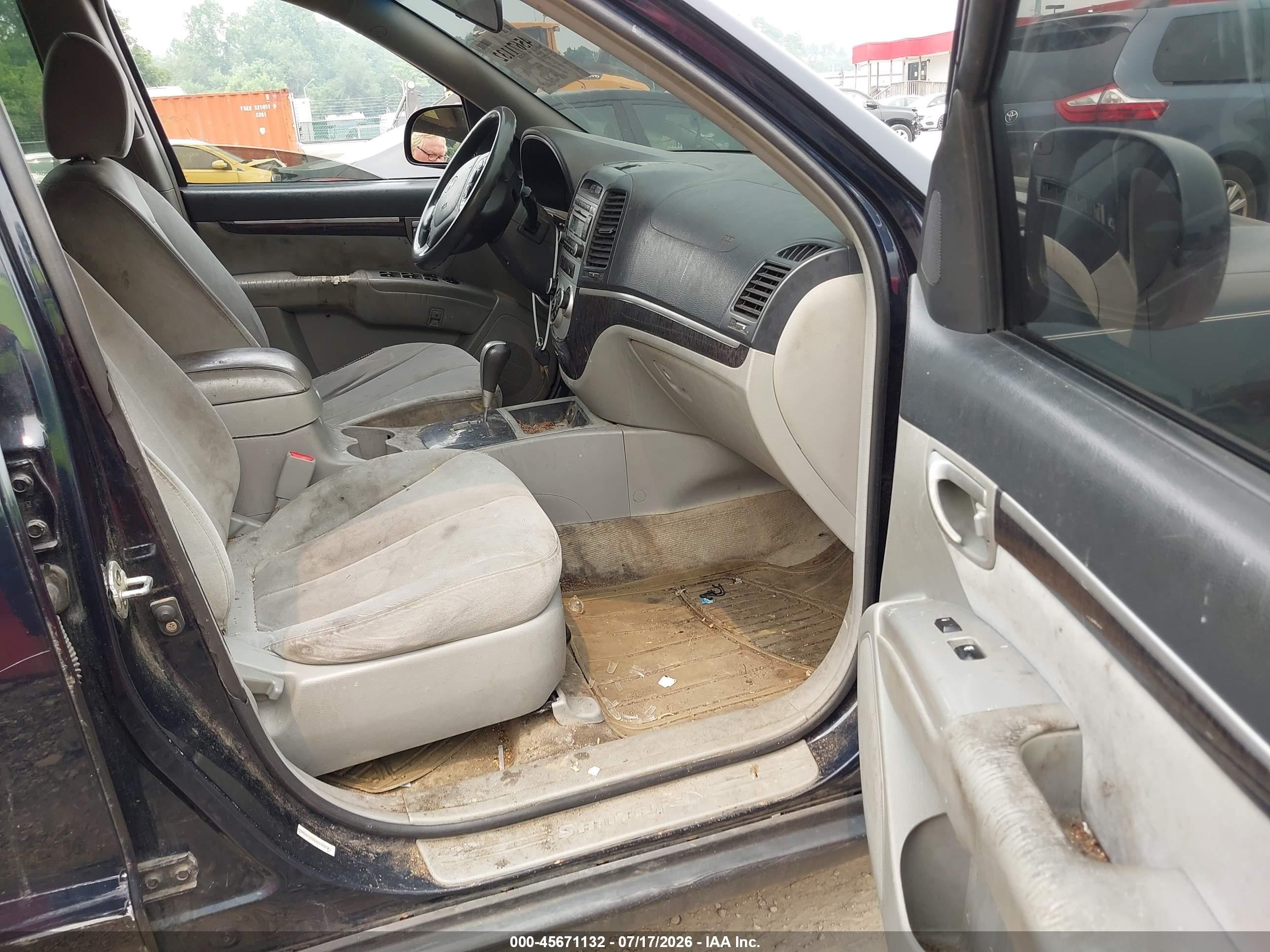 2008 Hyundai Santa Fe Gls Черный vin: 5NMSG73D68H163887