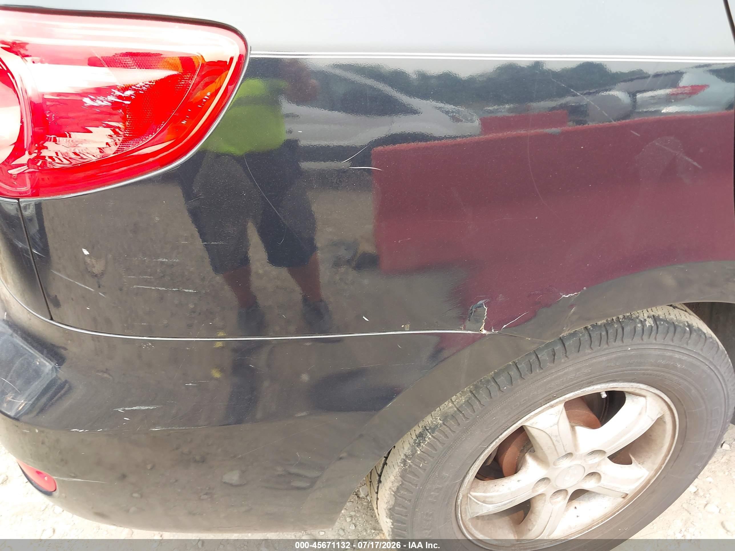 2008 Hyundai Santa Fe Gls Черный vin: 5NMSG73D68H163887