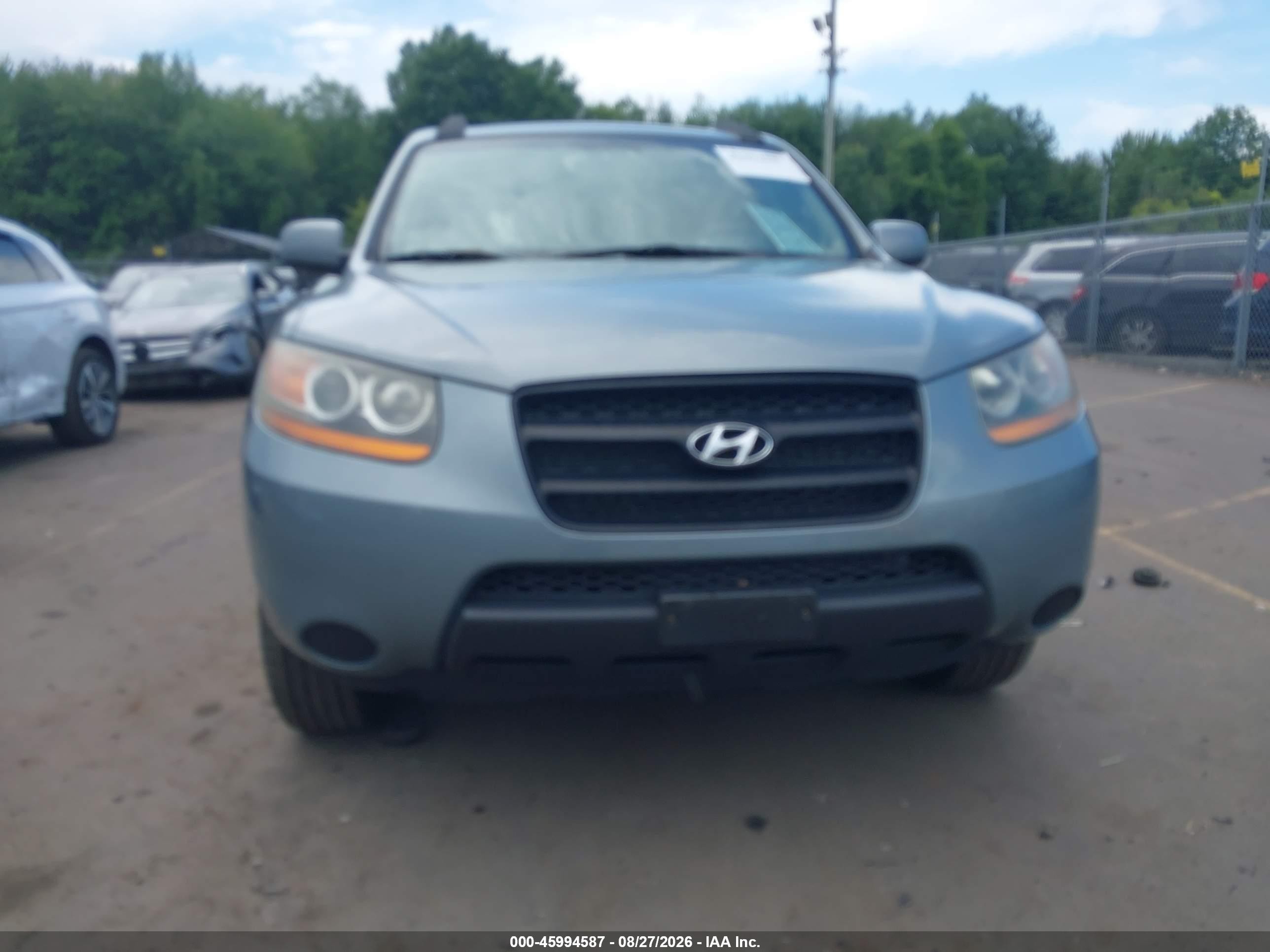 2008 Hyundai Santa Fe Gls Light Blue vin: 5NMSG73D68H183542
