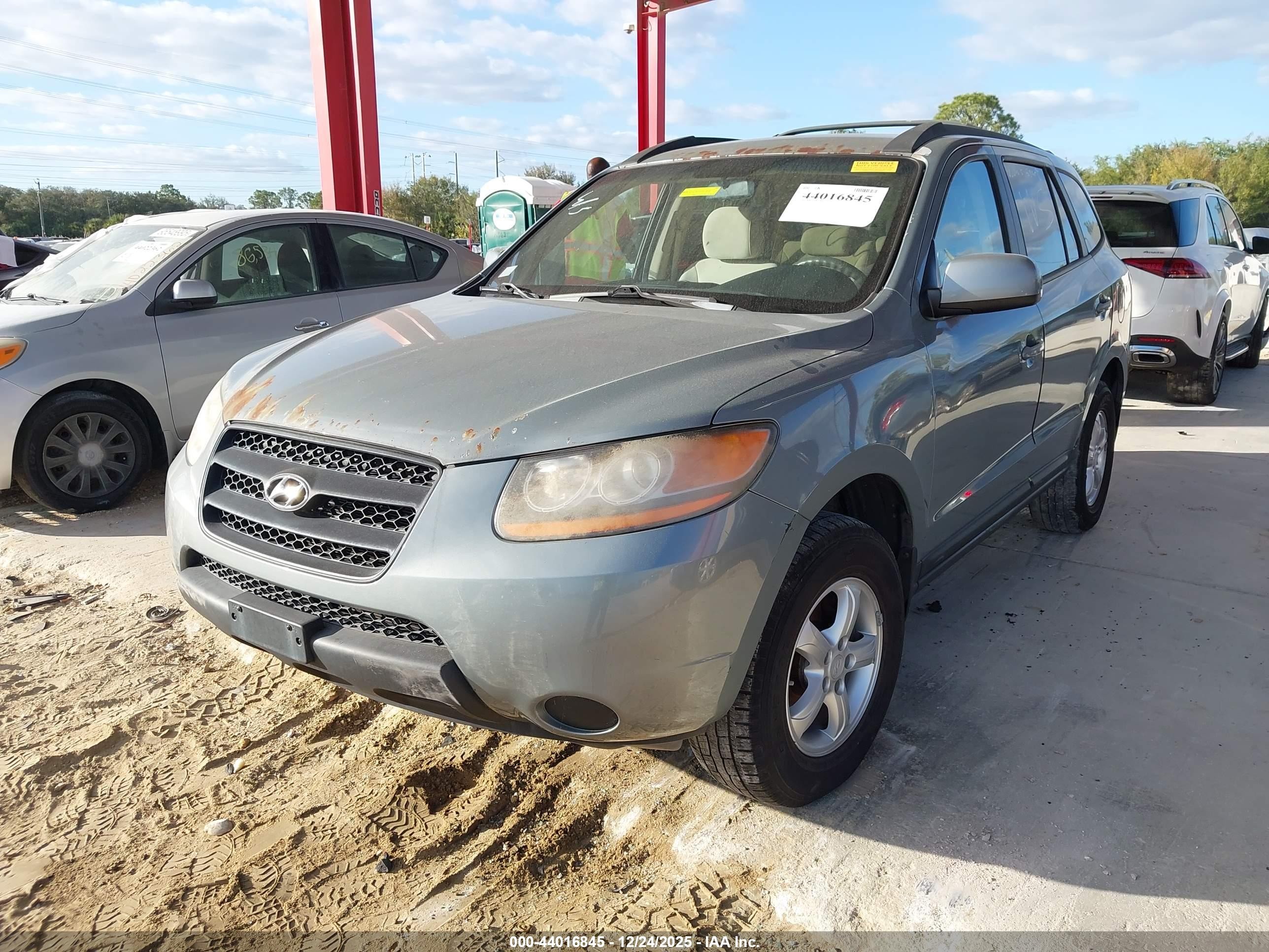2008 Hyundai Santa Fe Gls Light Blue vin: 5NMSG73D68H209363