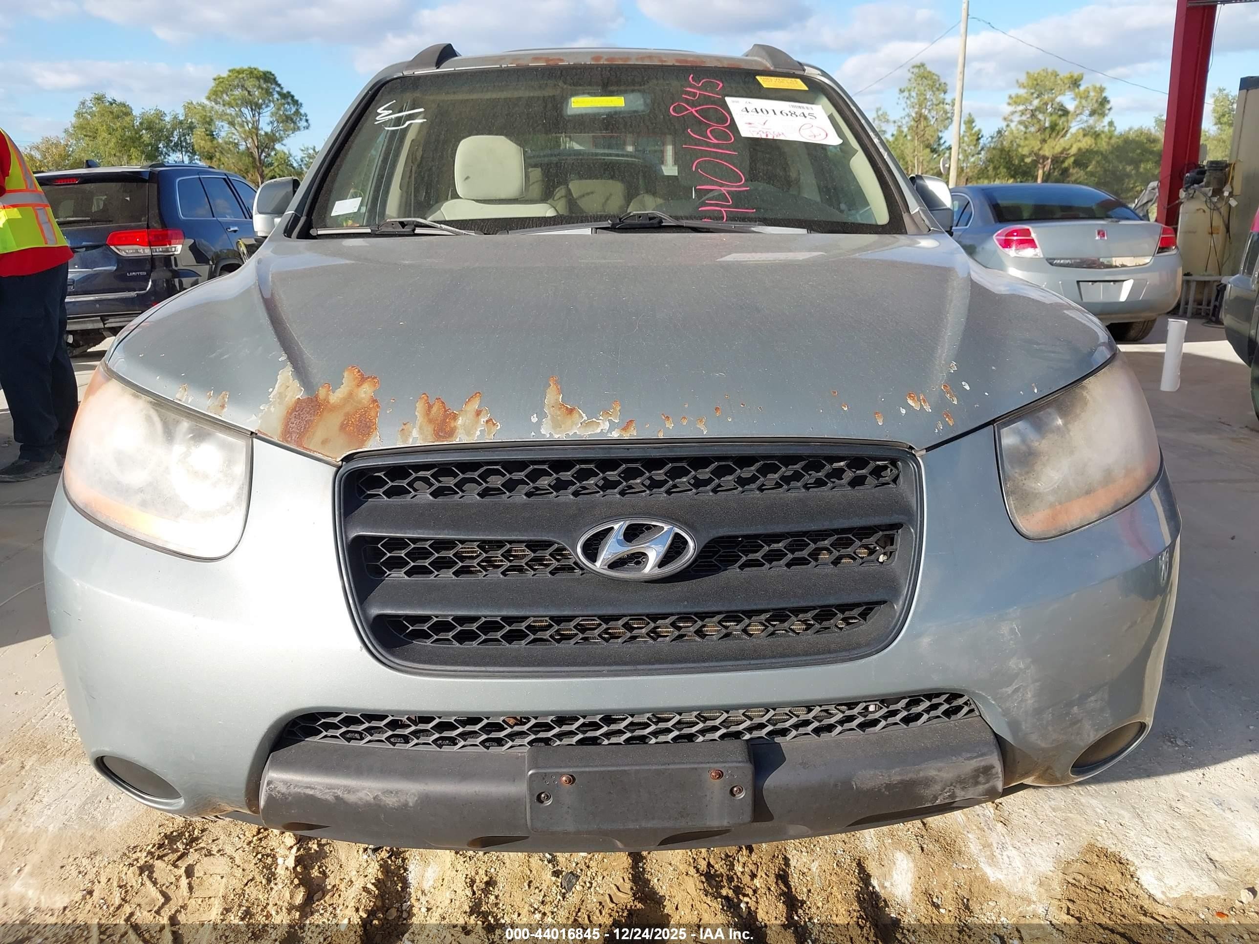 2008 Hyundai Santa Fe Gls Light Blue vin: 5NMSG73D68H209363