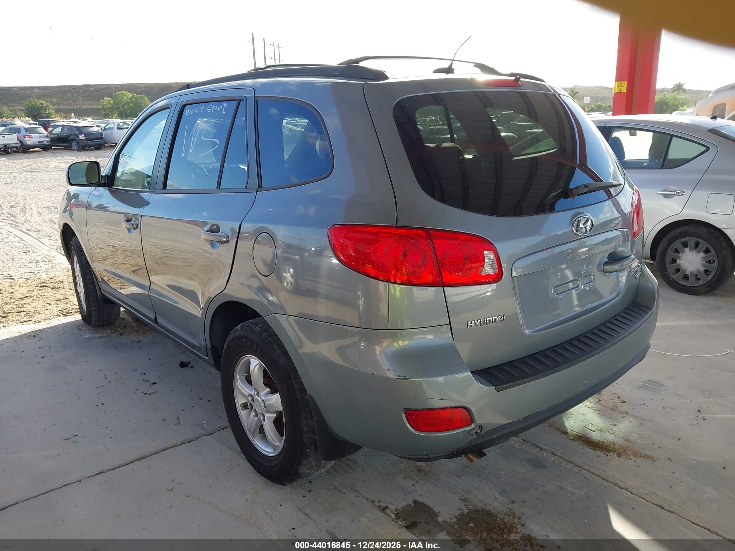 2008 Hyundai Santa Fe Gls Light Blue vin: 5NMSG73D68H209363