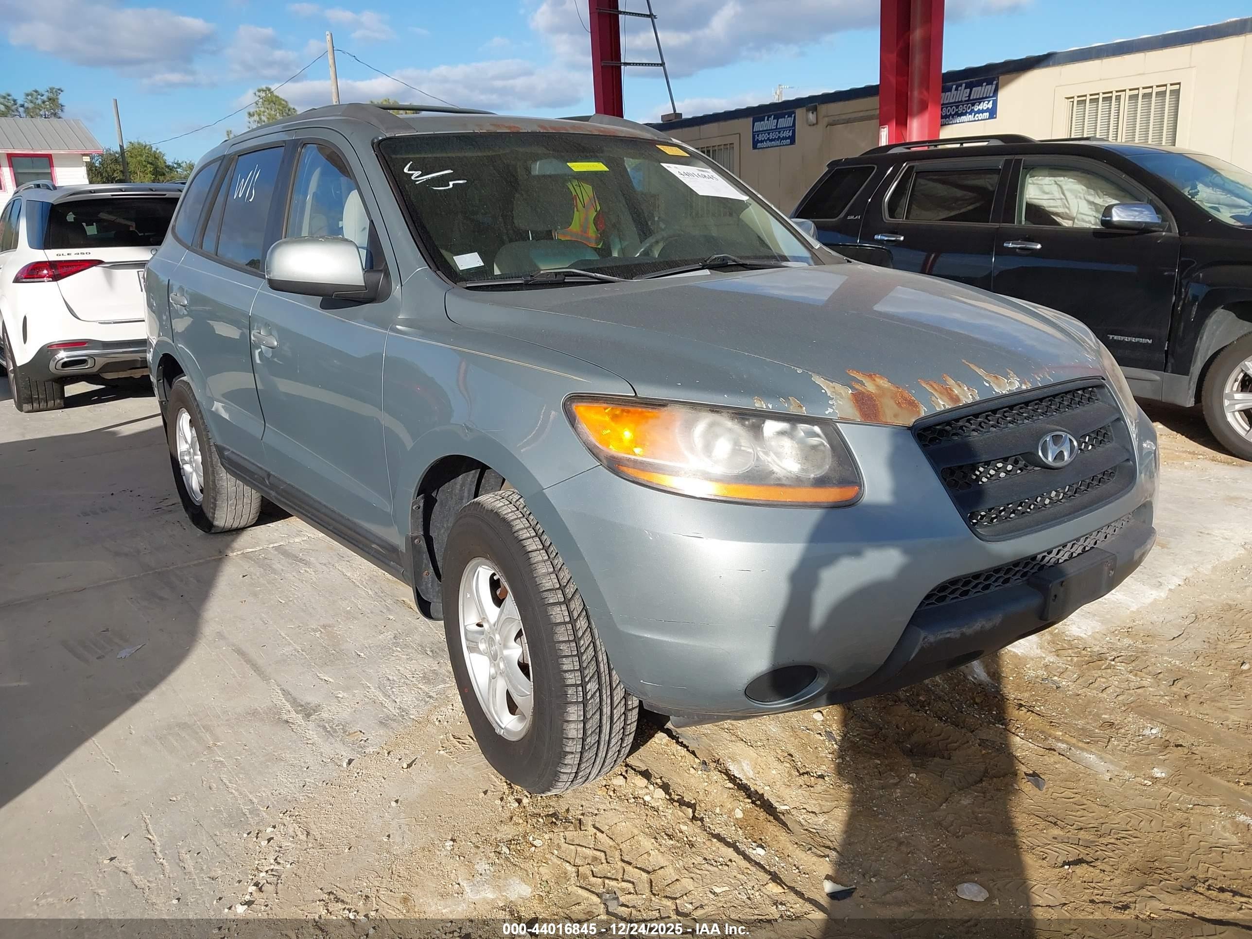 2008 Hyundai Santa Fe Gls Light Blue vin: 5NMSG73D68H209363