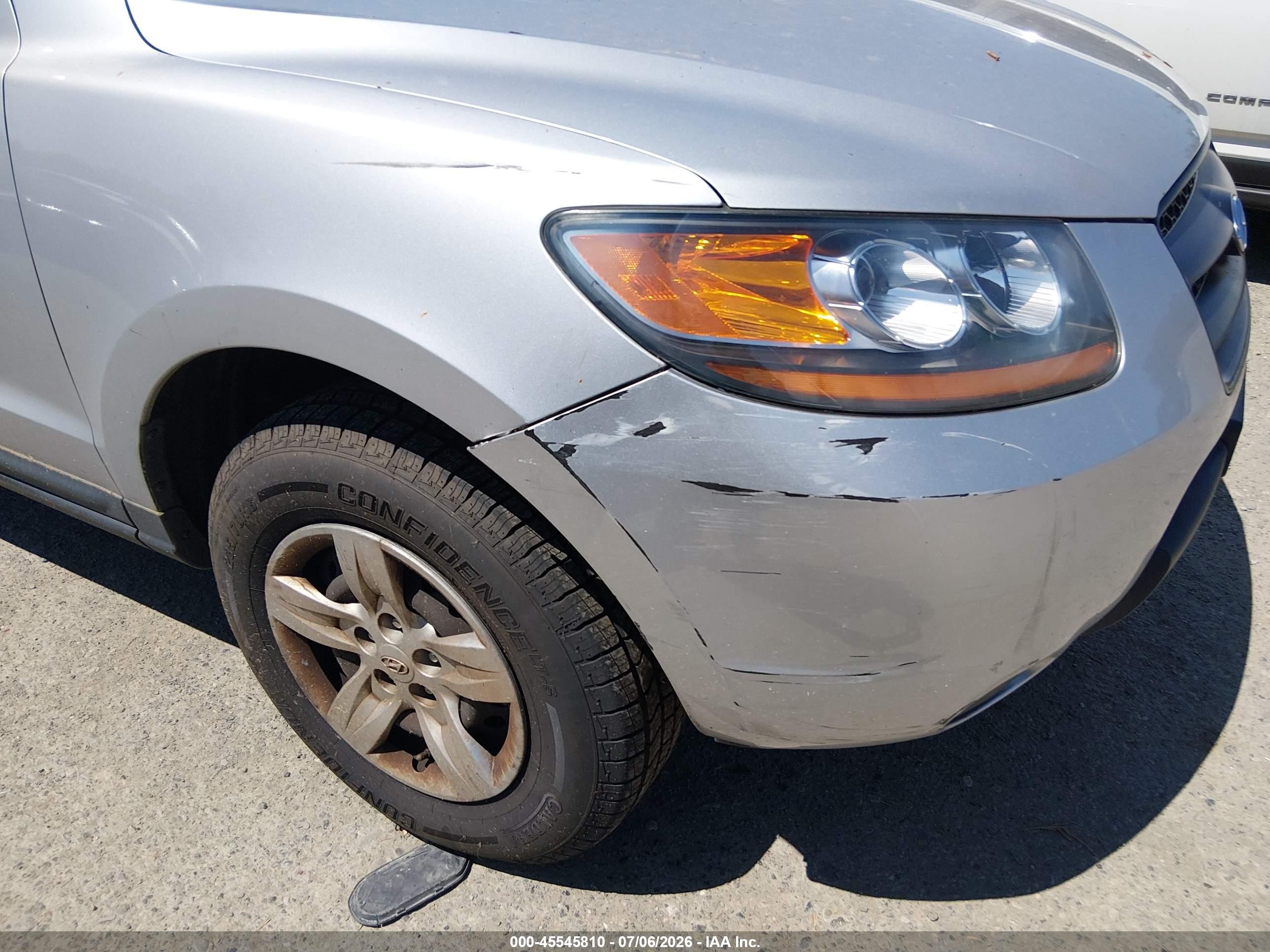 2009 Hyundai Santa Fe Gls Silver vin: 5NMSG73D69H259973