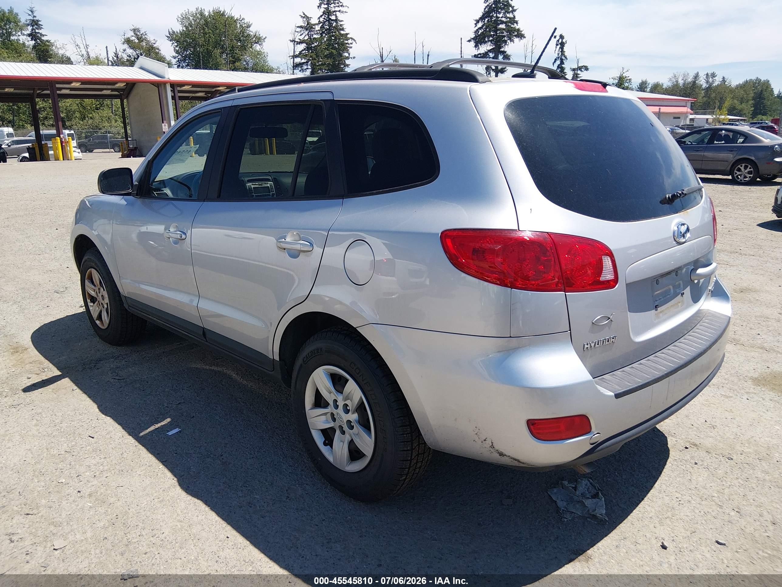 2009 Hyundai Santa Fe Gls Silver vin: 5NMSG73D69H259973