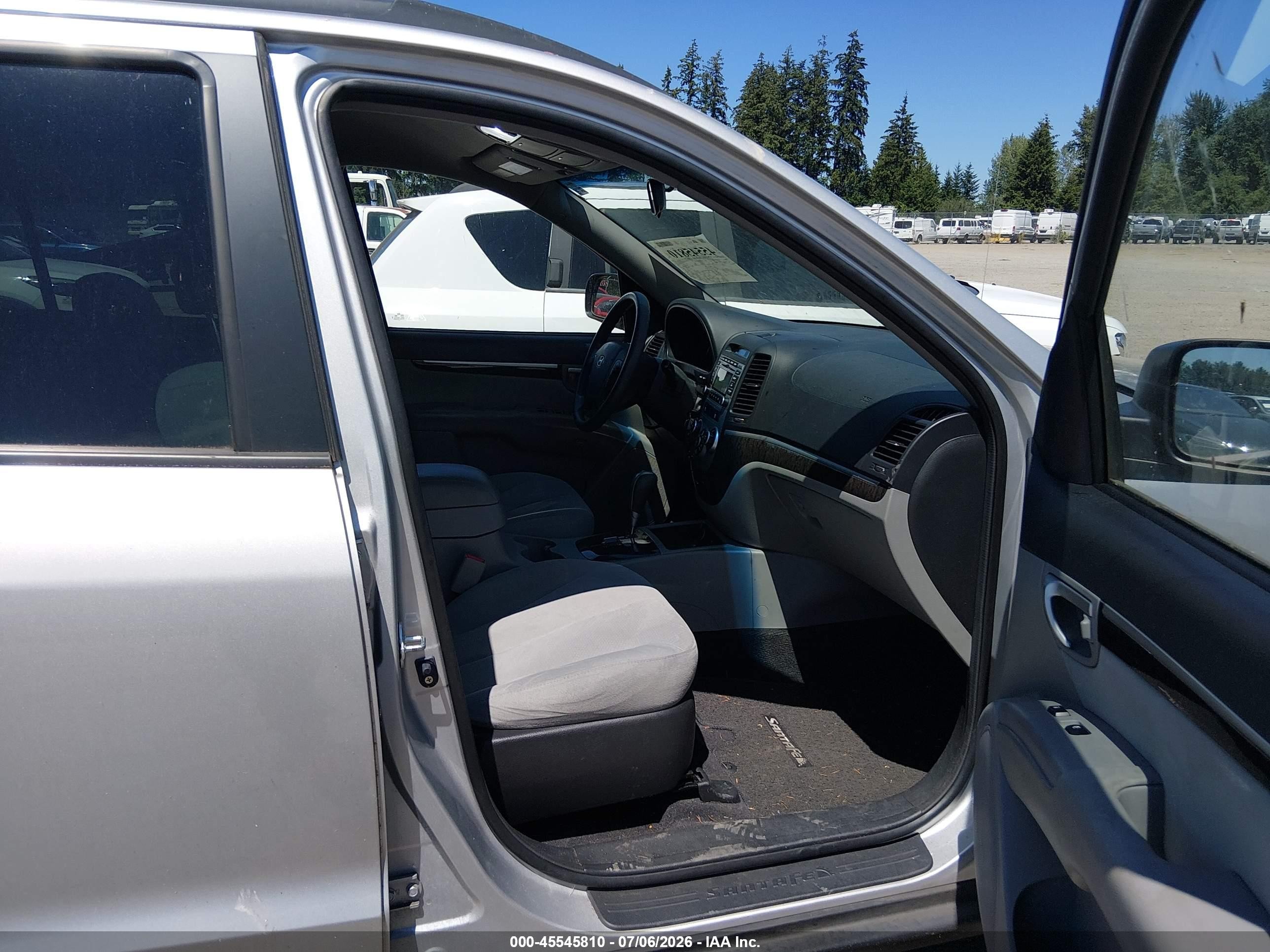 2009 Hyundai Santa Fe Gls Silver vin: 5NMSG73D69H259973