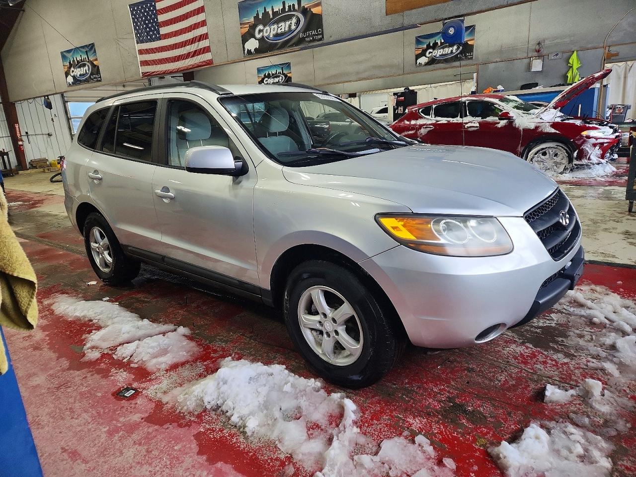 2008 Hyundai Santa Fe Gls Silver vin: 5NMSG73D78H134348