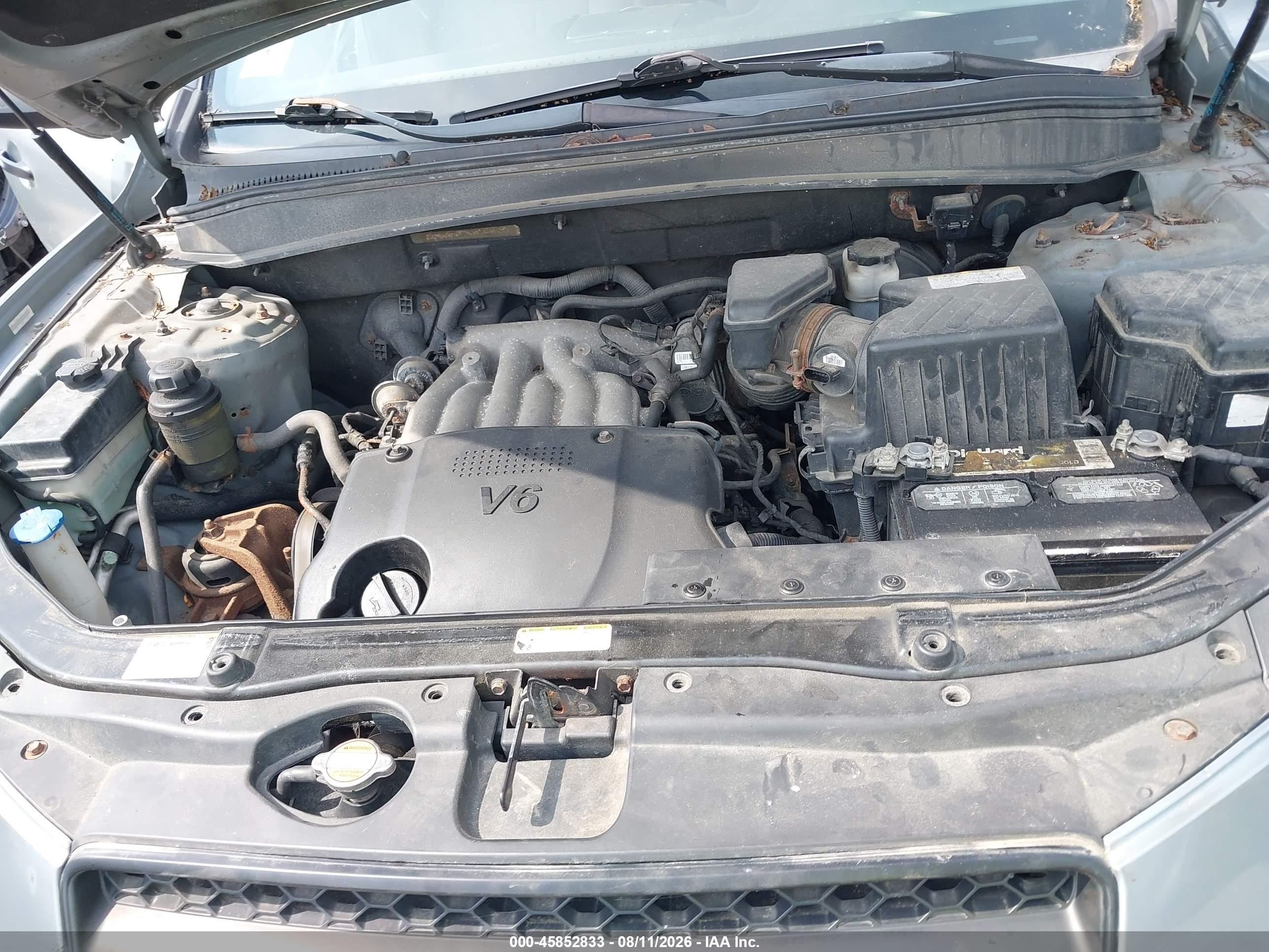 2008 Hyundai Santa Fe Gls Silver vin: 5NMSG73D78H199135