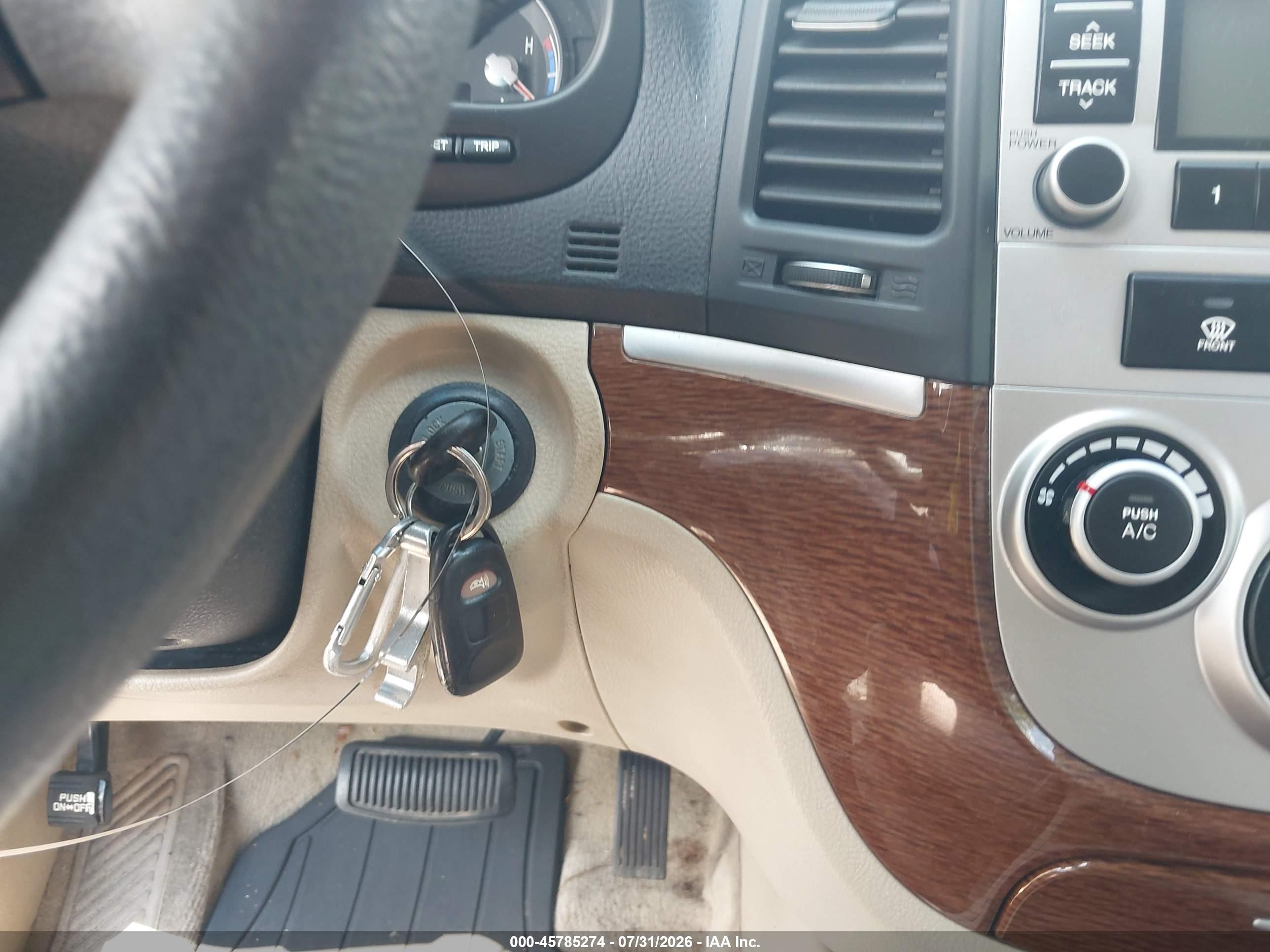 2009 Hyundai Santa Fe Gls Burgundy vin: 5NMSG73D79H282940