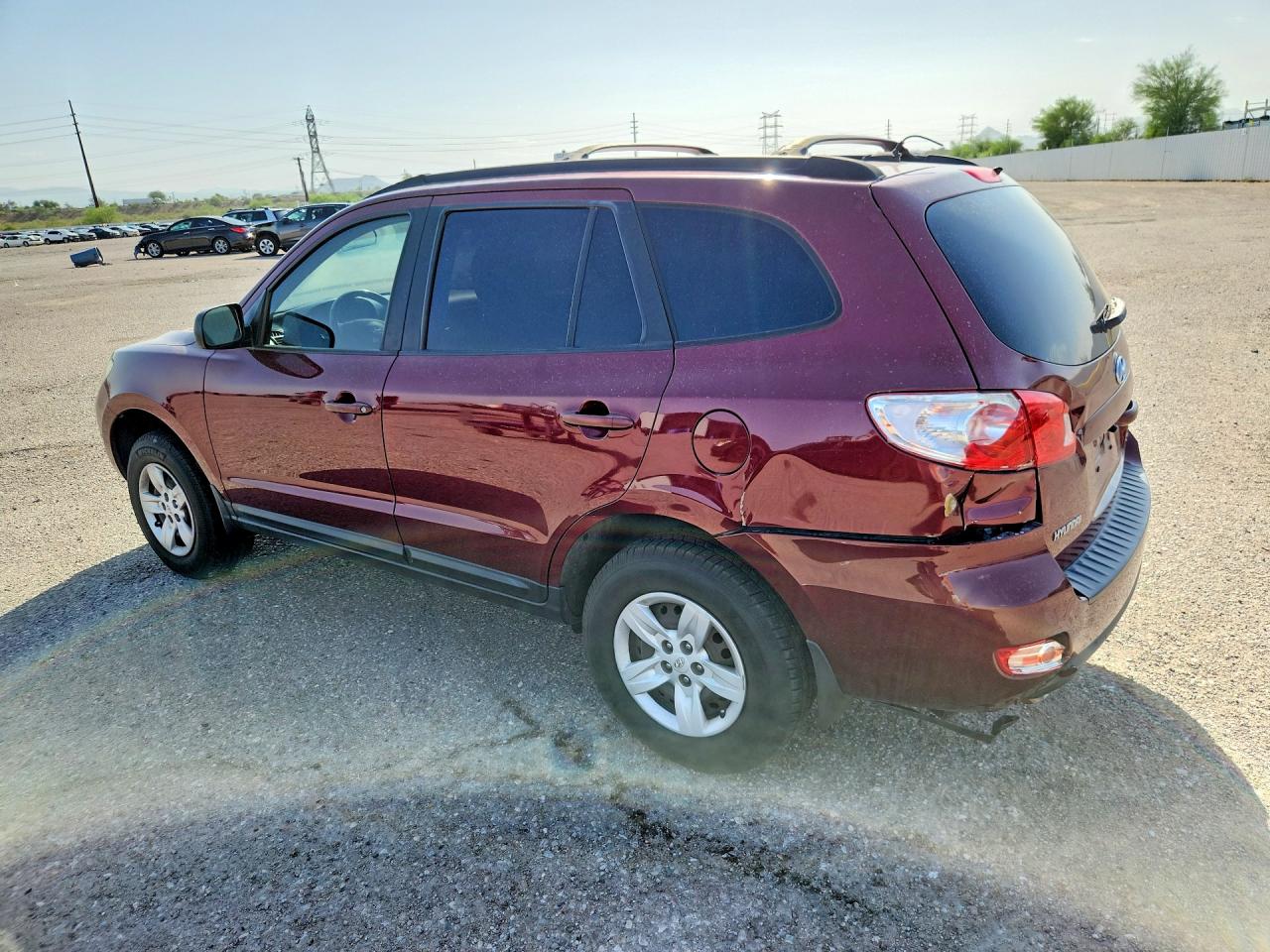 2009 Hyundai Santa Fe Gls Темно-бордовый vin: 5NMSG73D79H321087