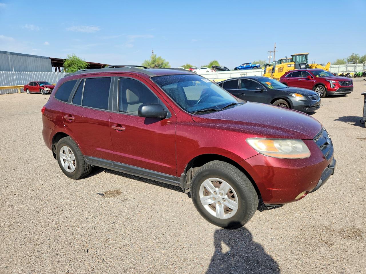 2009 Hyundai Santa Fe Gls Темно-бордовый vin: 5NMSG73D79H321087