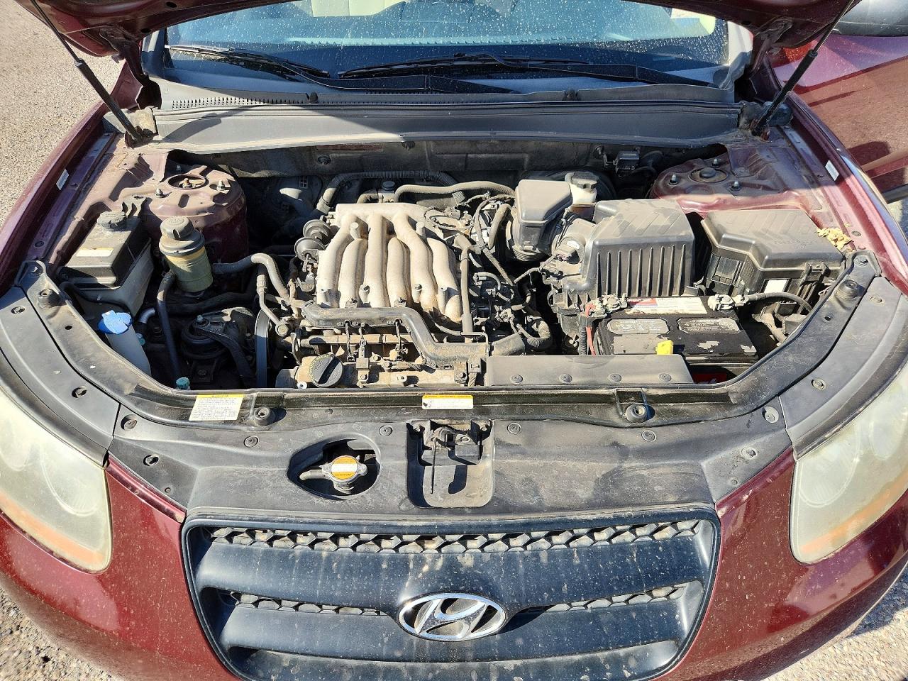 2009 Hyundai Santa Fe Gls Темно-бордовый vin: 5NMSG73D79H321087