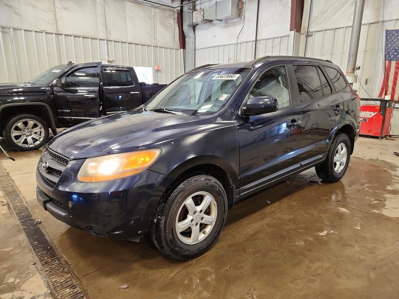 2008 Hyundai Santa Fe Gls Blue vin: 5NMSG73D88H136707
