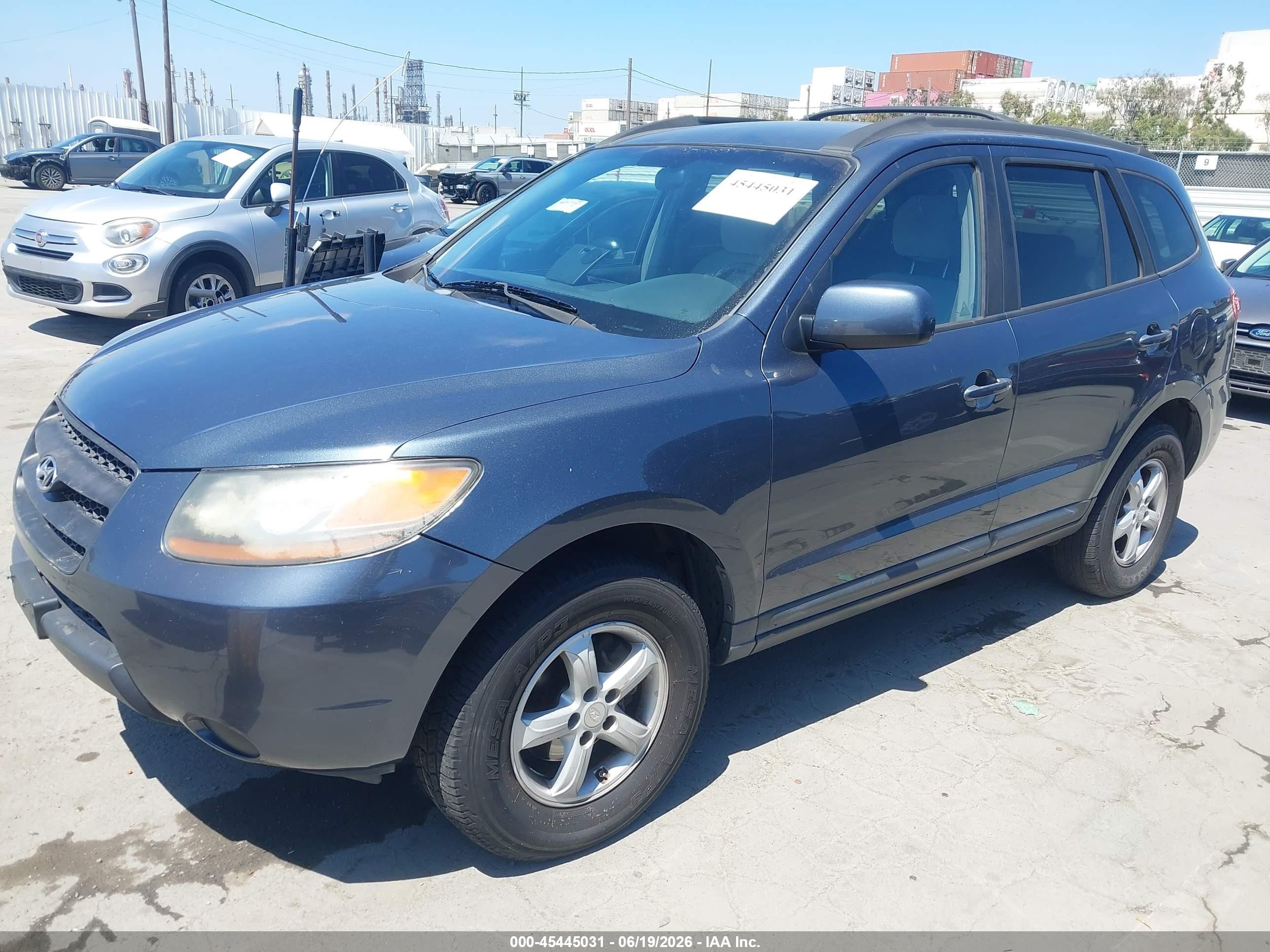 2008 Hyundai Santa Fe Gls Blue vin: 5NMSG73D88H153345