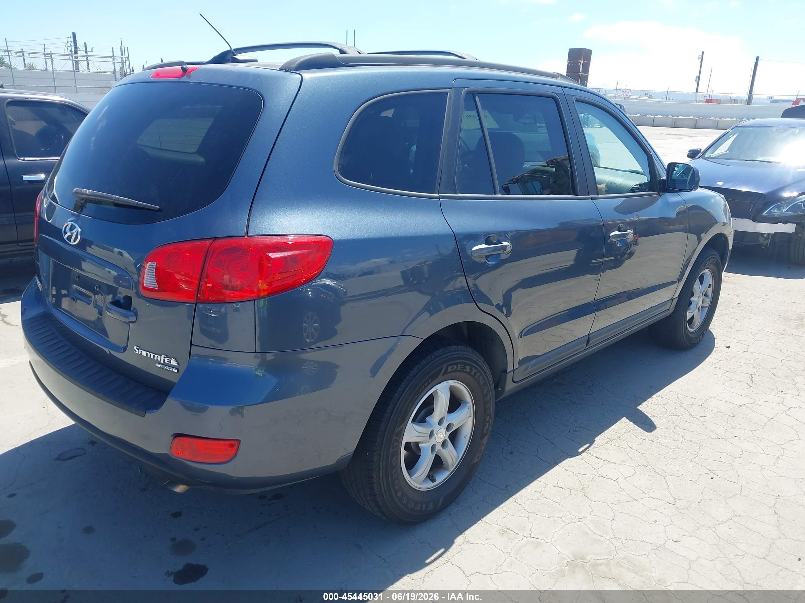 2008 Hyundai Santa Fe Gls Blue vin: 5NMSG73D88H153345