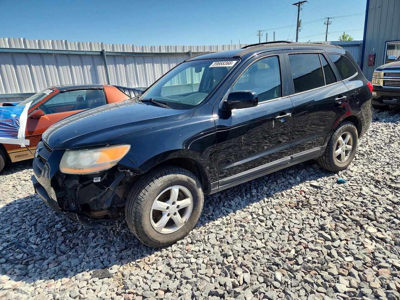 2008 Hyundai Santa Fe Gls Black vin: 5NMSG73D88H193702