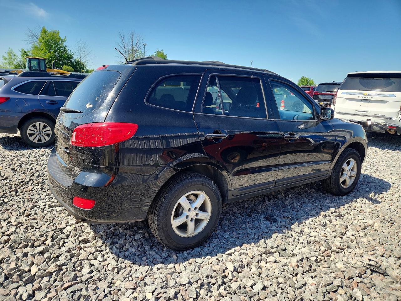 2008 Hyundai Santa Fe Gls Black vin: 5NMSG73D88H193702