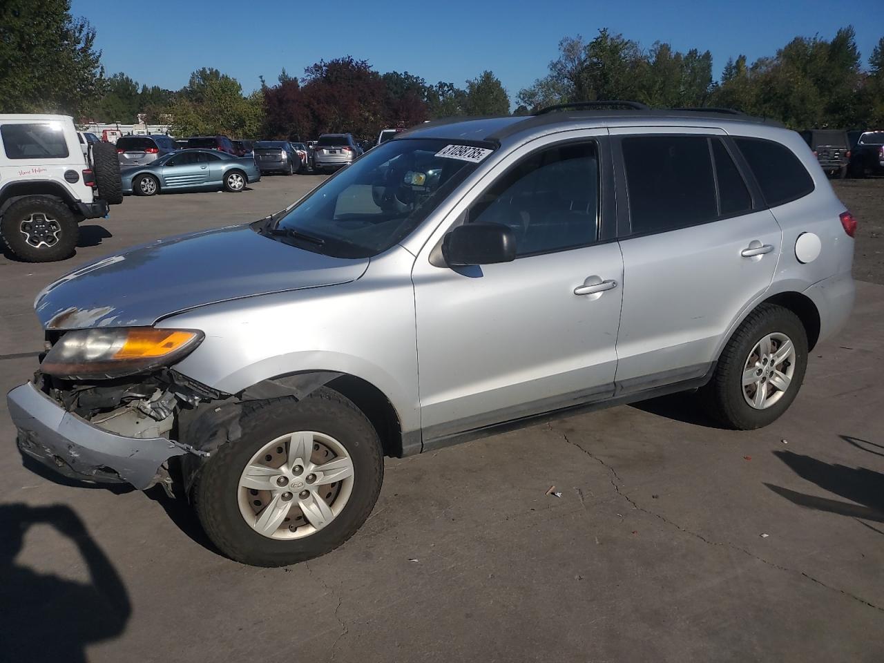 2009 Hyundai Santa Fe Gls Silver vin: 5NMSG73D89H271705