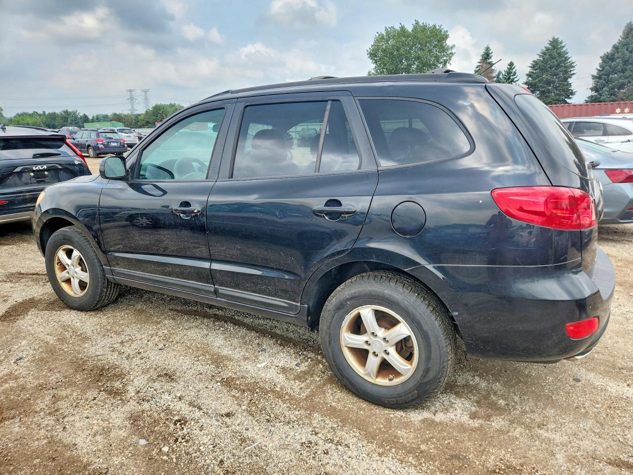 2007 Hyundai Santa Fe Gls Black vin: 5NMSG73D97H049932