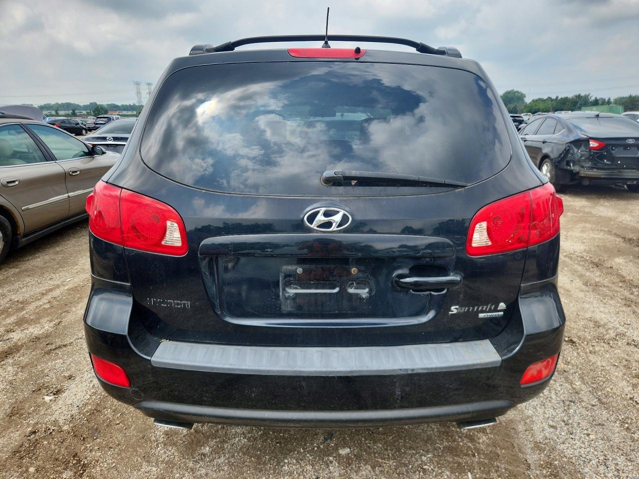 2007 Hyundai Santa Fe Gls Black vin: 5NMSG73D97H049932