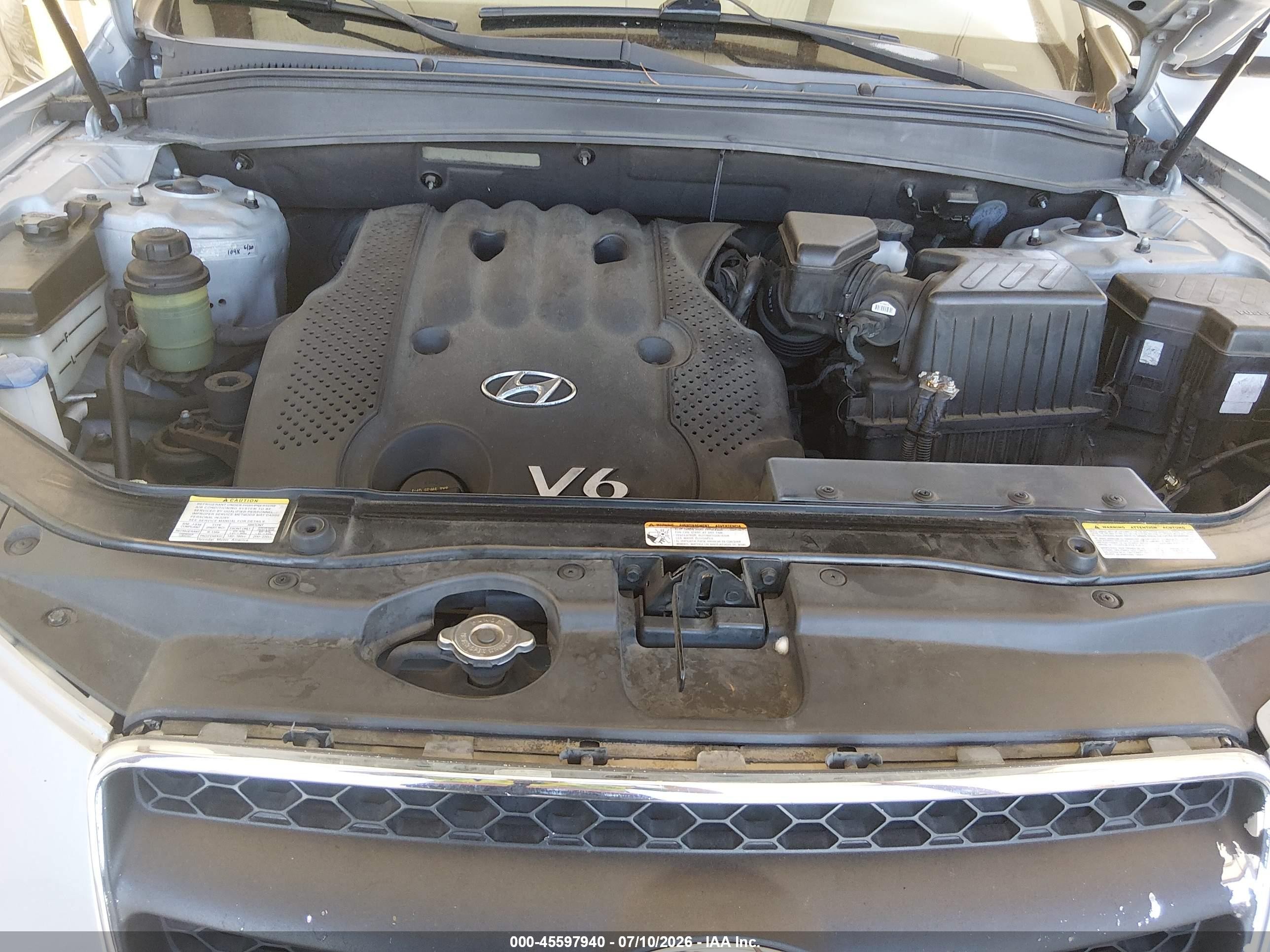 2007 Hyundai Santa Fe Gls Light Blue vin: 5NMSG73D97H082123