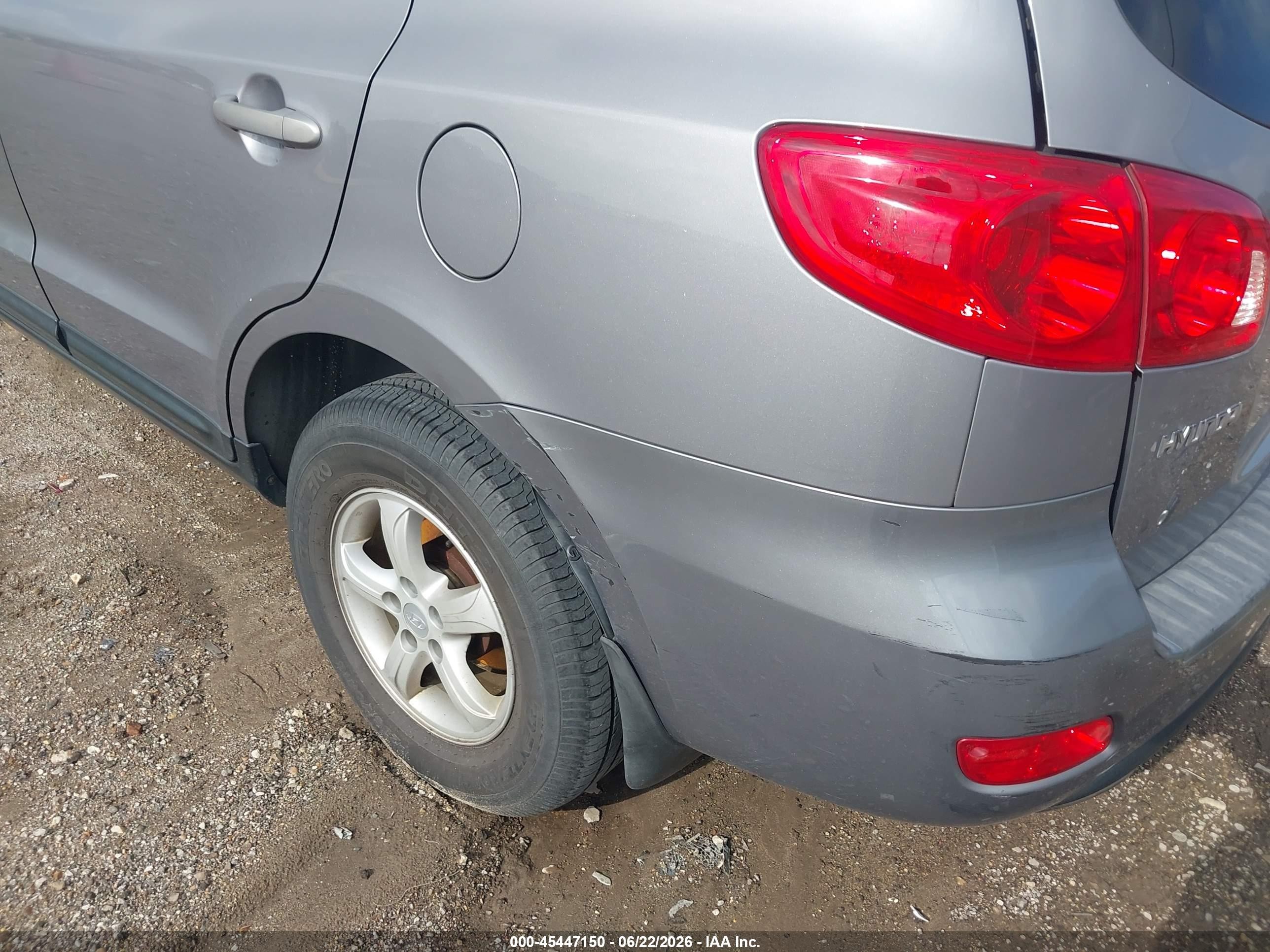 2007 Hyundai Santa Fe Gls Silver vin: 5NMSG73D97H085278