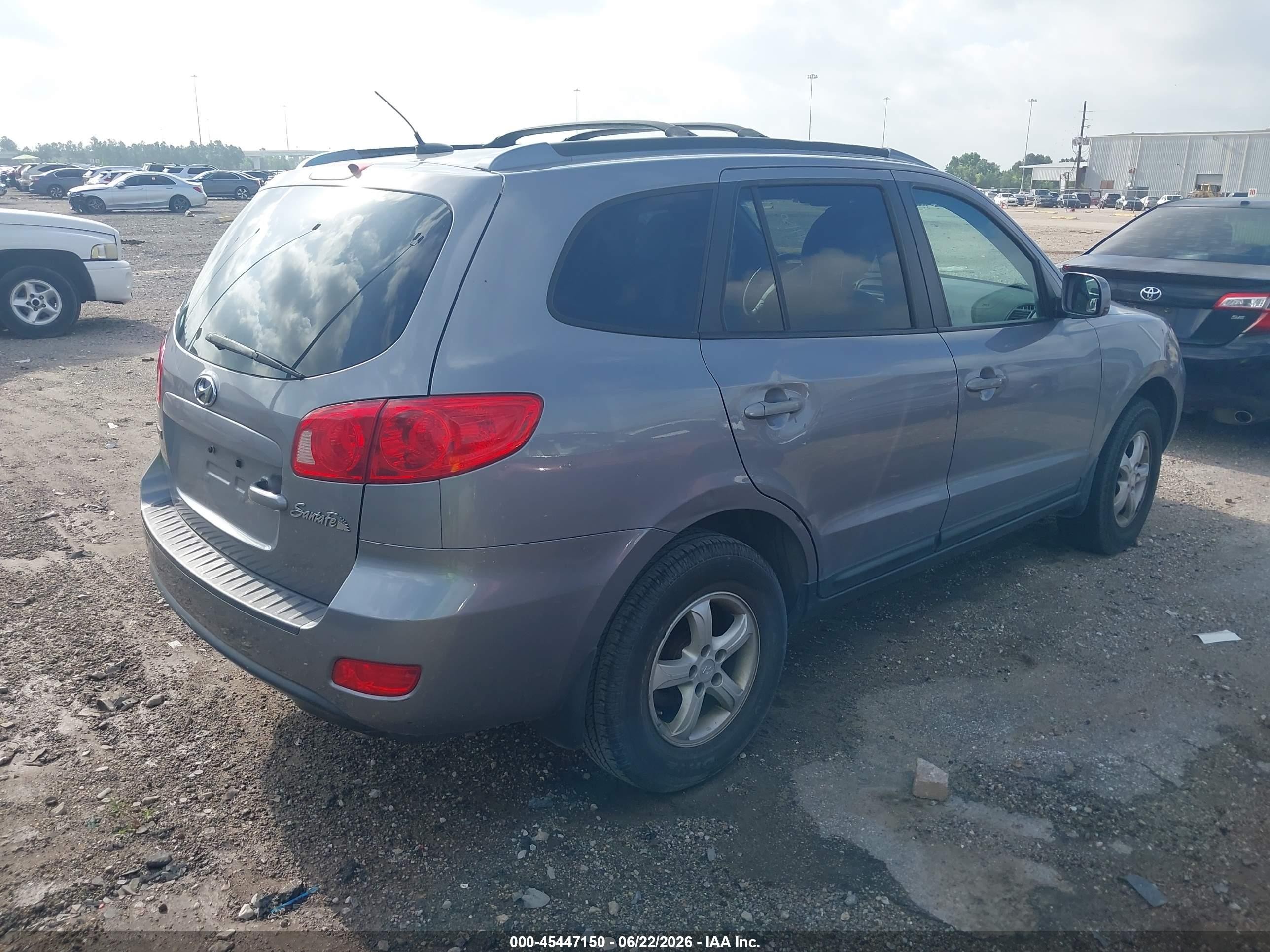 2007 Hyundai Santa Fe Gls Silver vin: 5NMSG73D97H085278