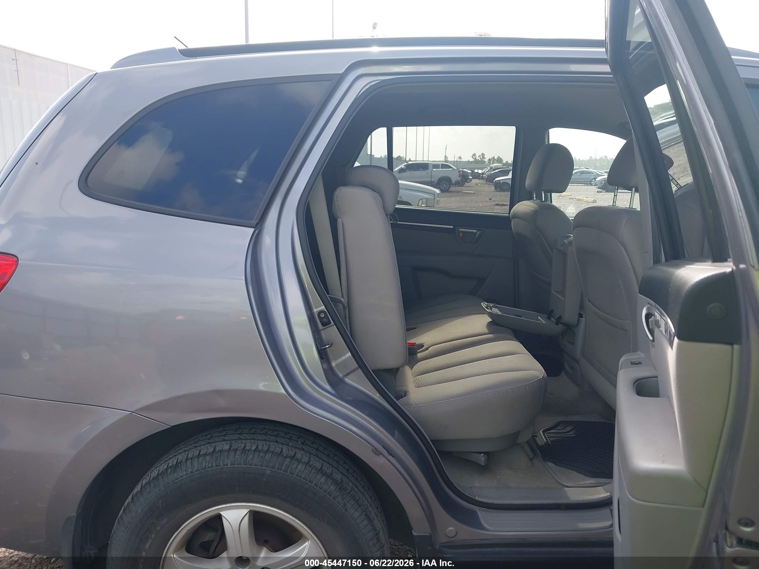 2007 Hyundai Santa Fe Gls Silver vin: 5NMSG73D97H085278
