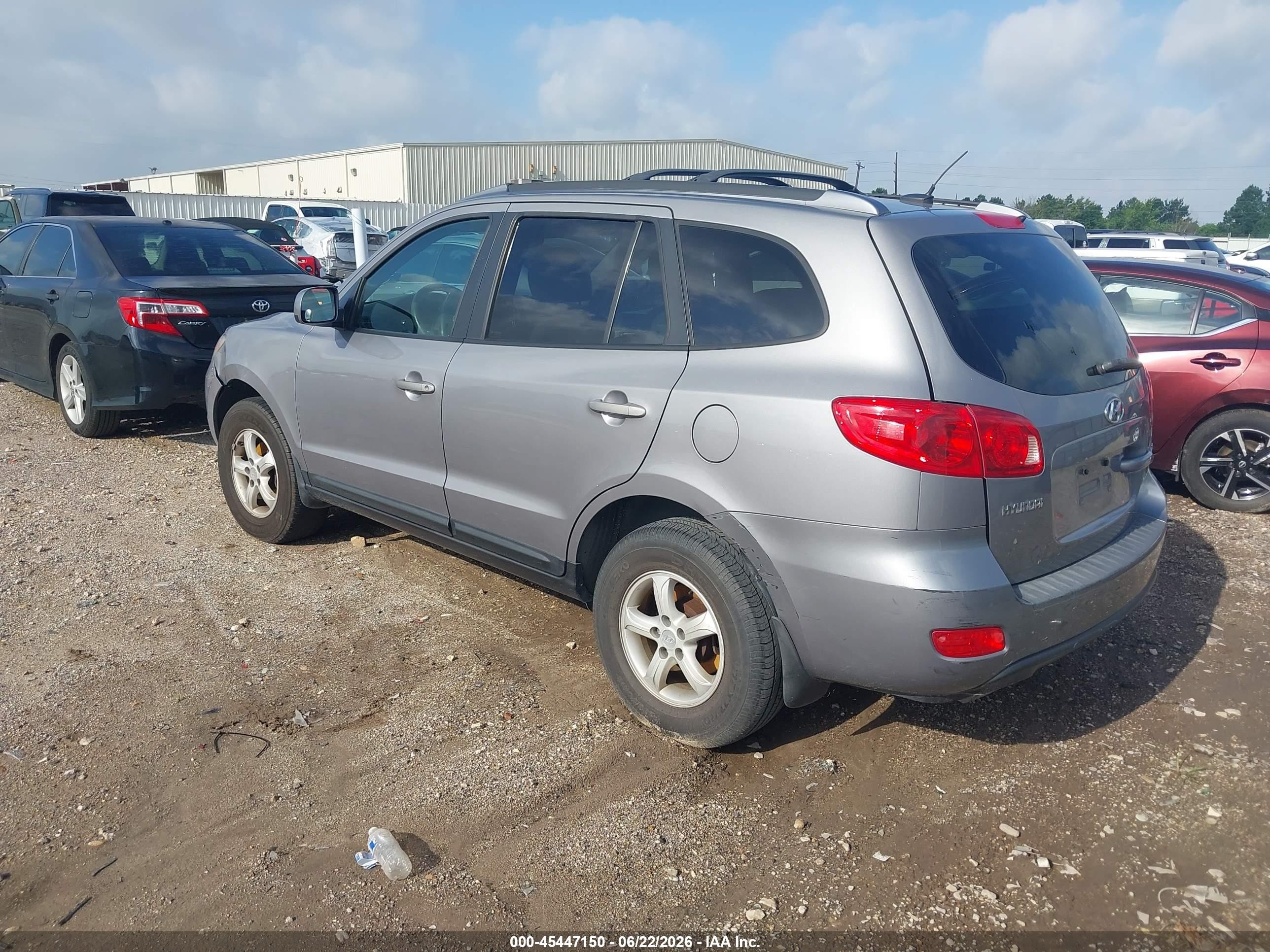 2007 Hyundai Santa Fe Gls Silver vin: 5NMSG73D97H085278