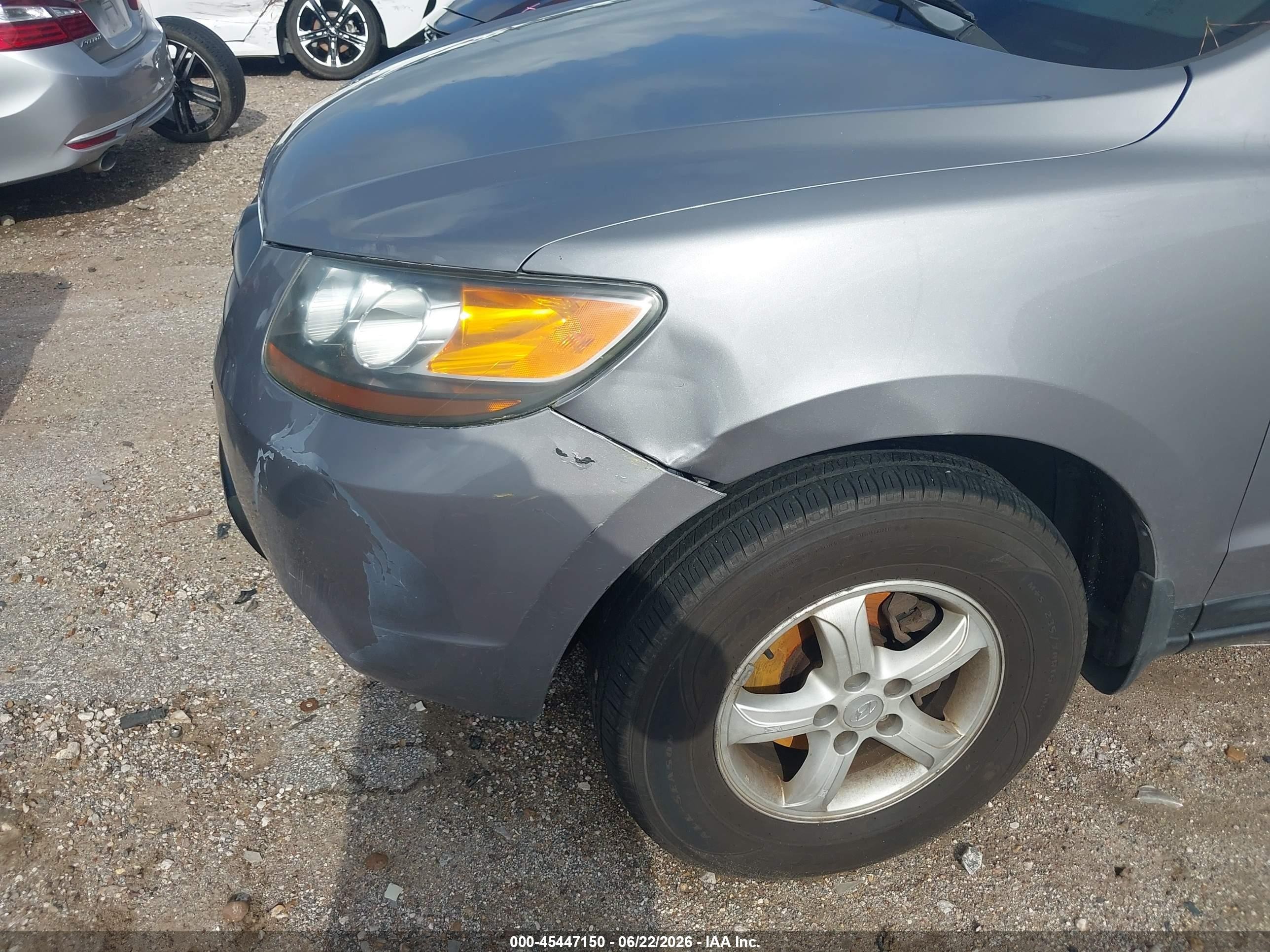 2007 Hyundai Santa Fe Gls Silver vin: 5NMSG73D97H085278
