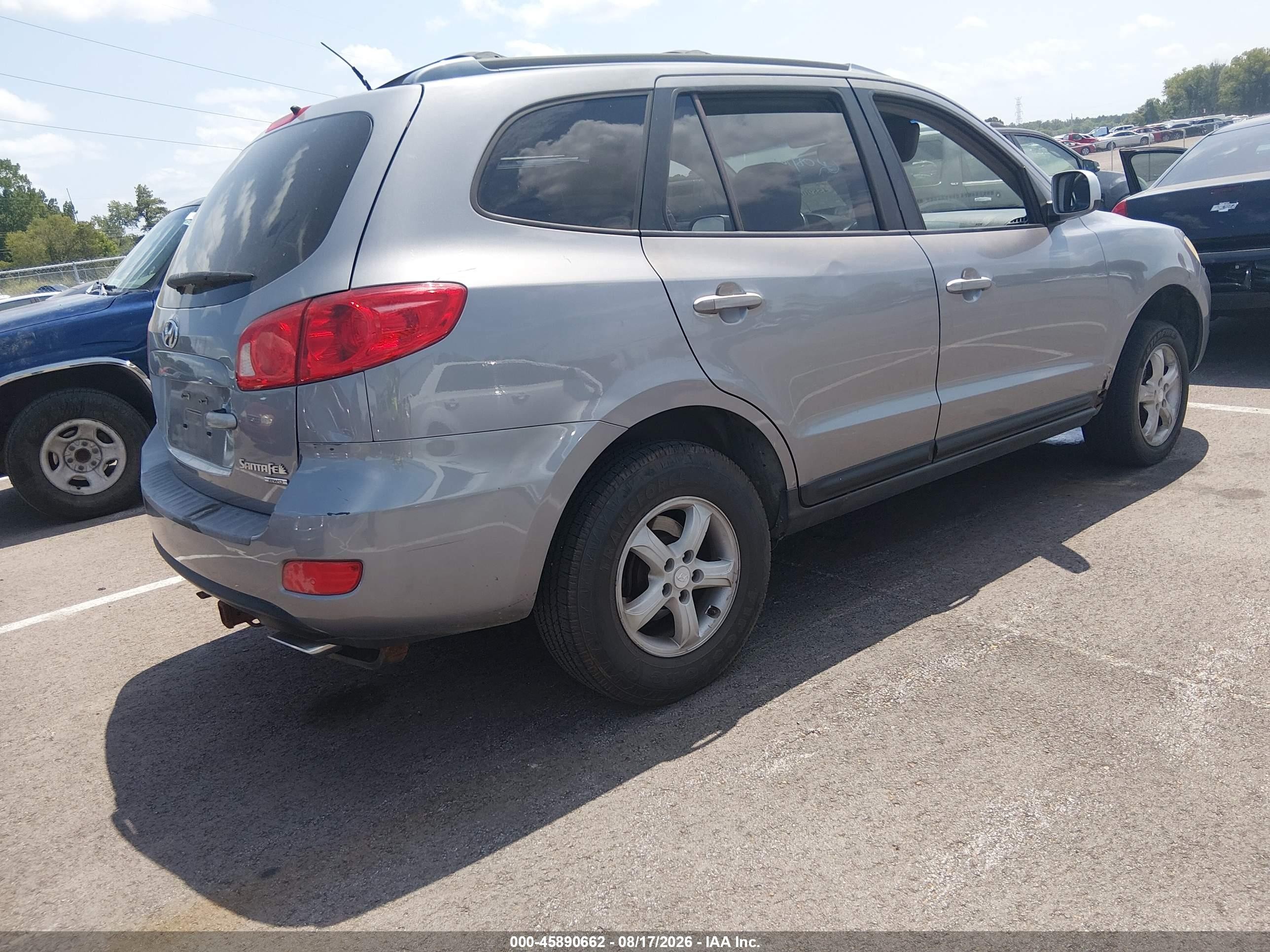 2007 Hyundai Santa Fe Gls Gray vin: 5NMSG73D97H123706